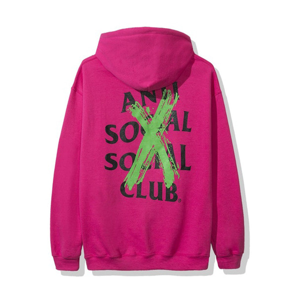 Anti Social Social Club Cancelled Remix Hoodie Pink-PLUS