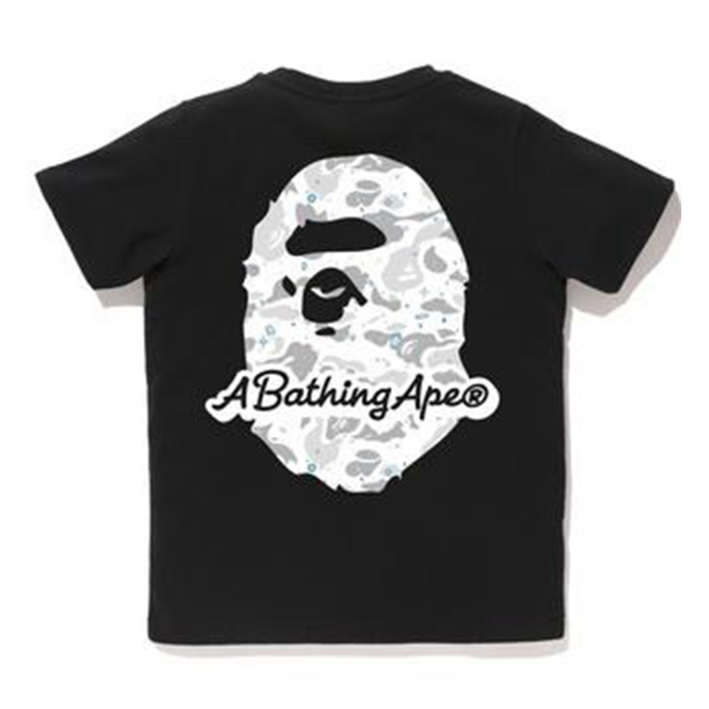 BAPE Space Camo Bathing Ape Head Tee (Ladies) Black-PLUS