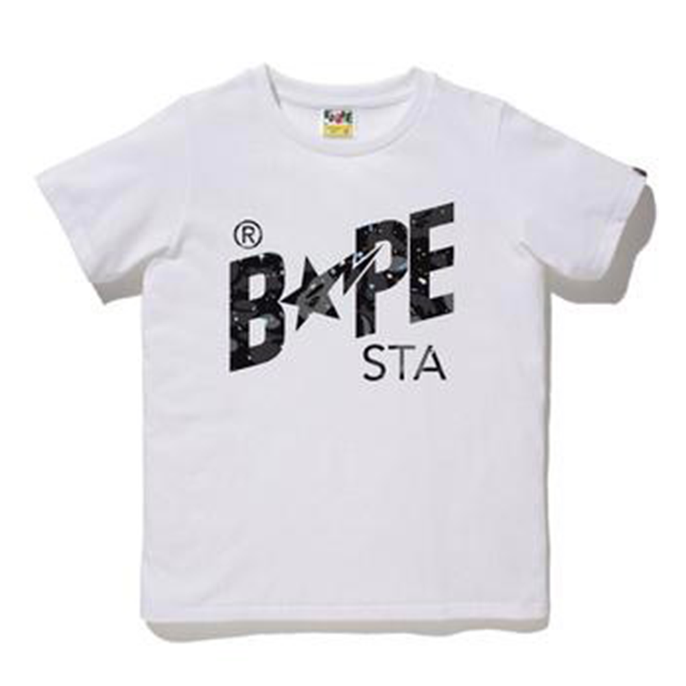 BAPE Space Camo STA Logo Tee (Ladies) White-PLUS