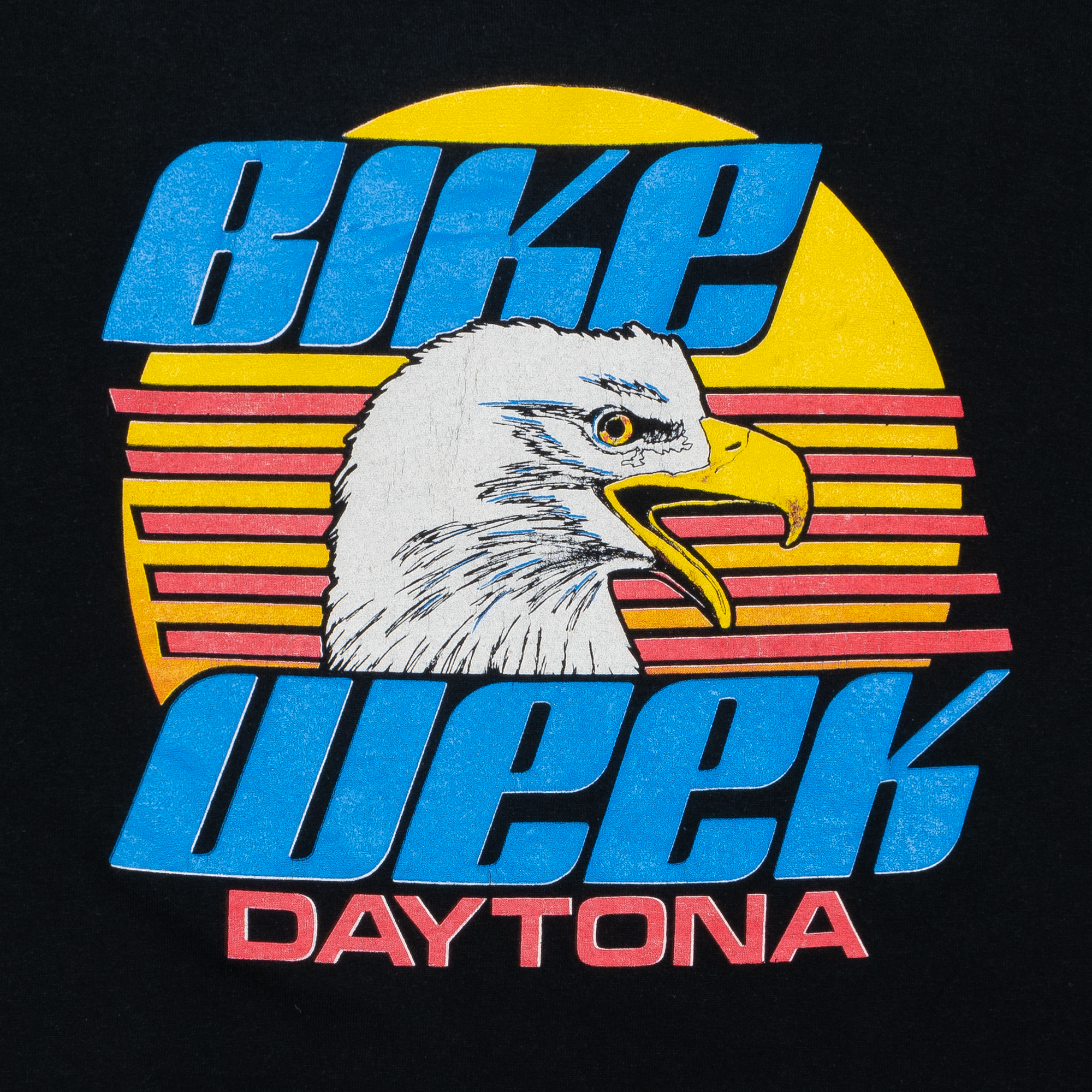 Bike Week Daytona 1989 Biker Tee Black-PLUS
