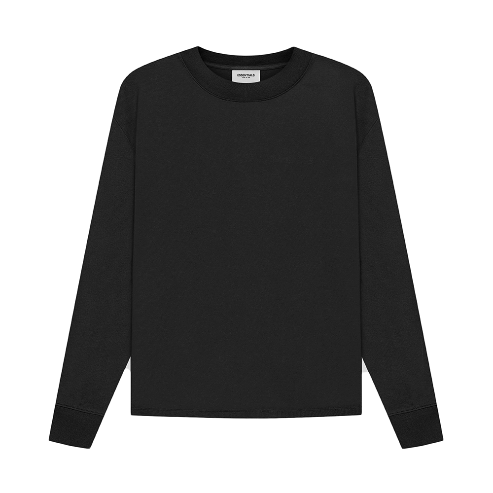 FOG ESSENTIALS Long Sleeve T-Shirt Black (SS21)-PLUS