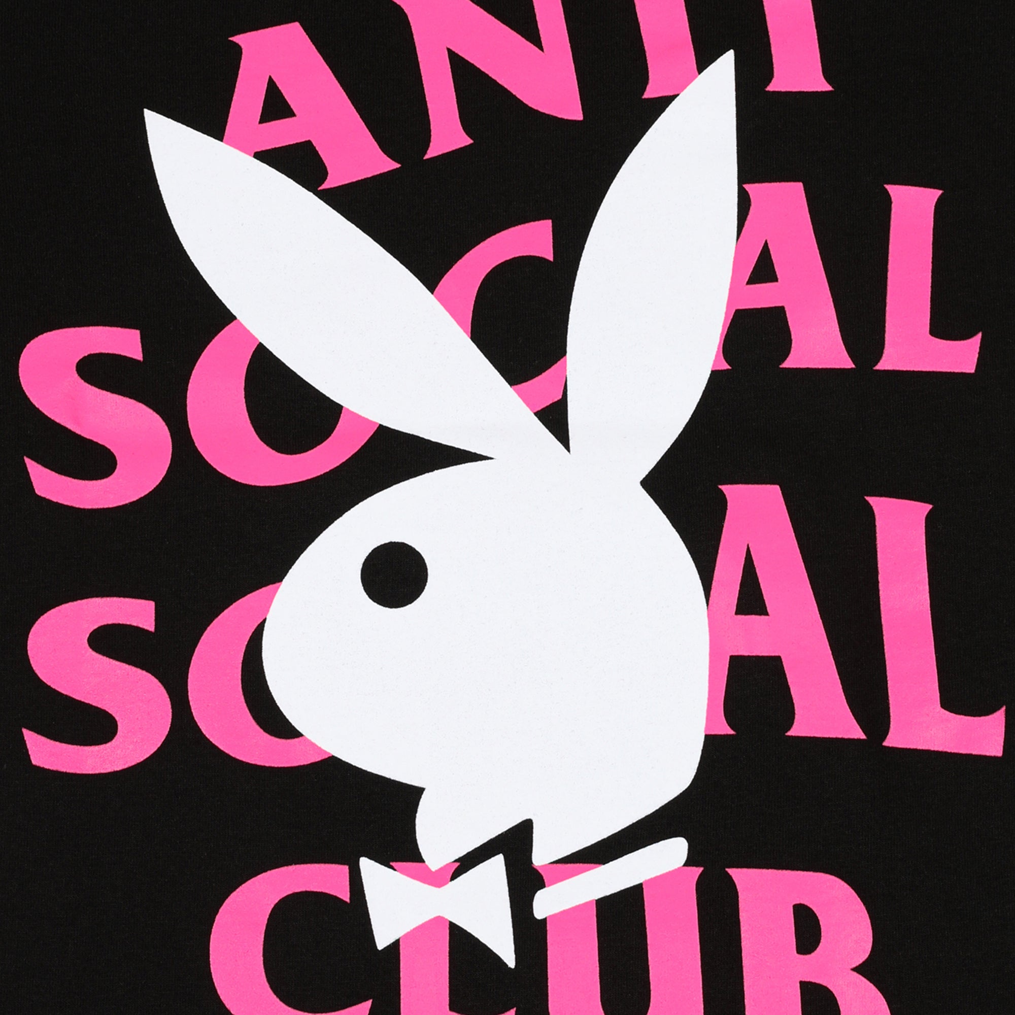 Anti Social Social Club x Playboy Remix Tee Black-PLUS