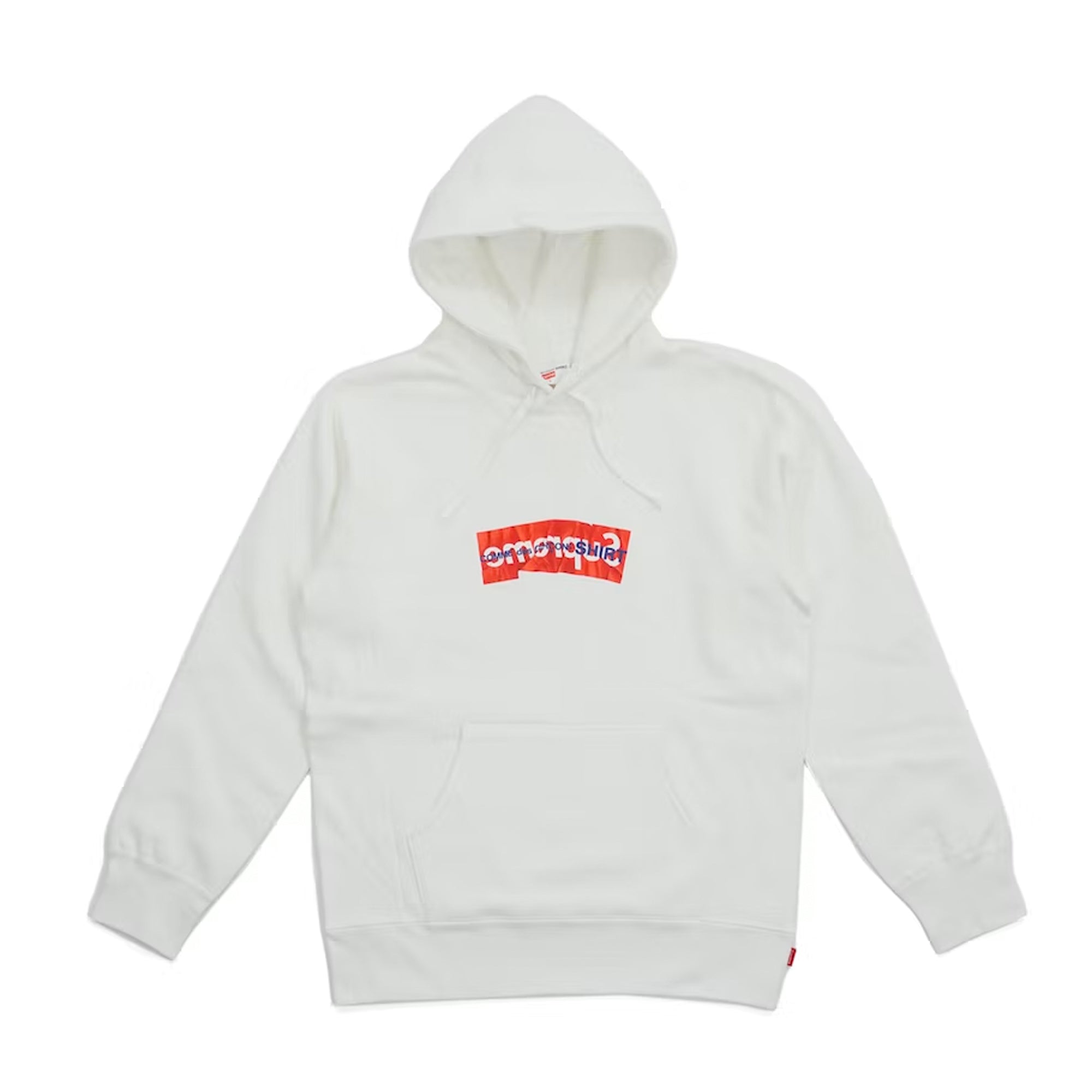 Supreme Comme Des Garcons SHIRT Box Logo Hooded Sweatshirt White-PLUS