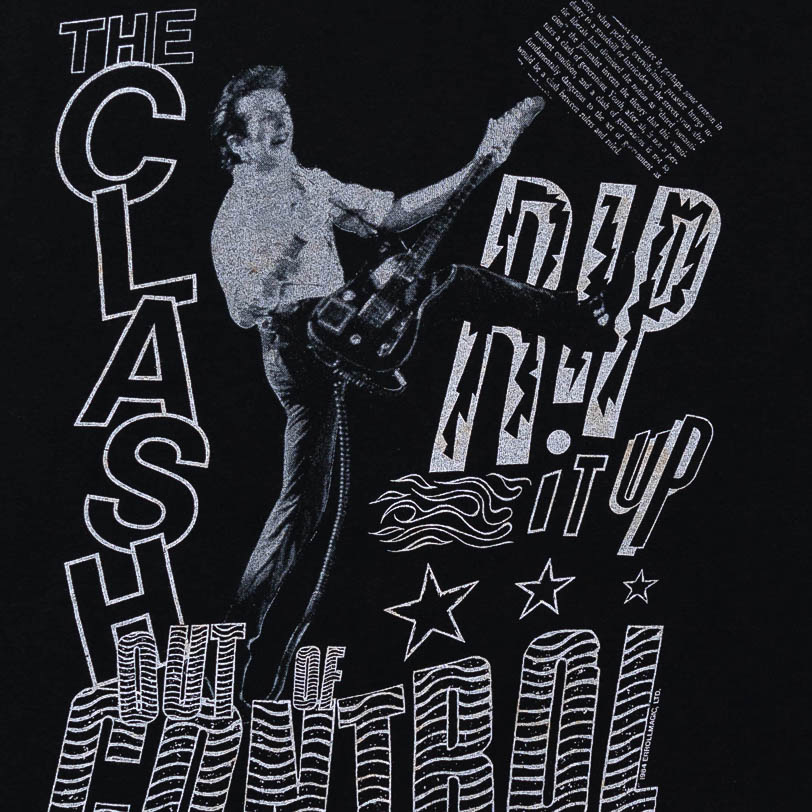 The Clash "Out of Control" 1984 Tank Top Black-PLUS