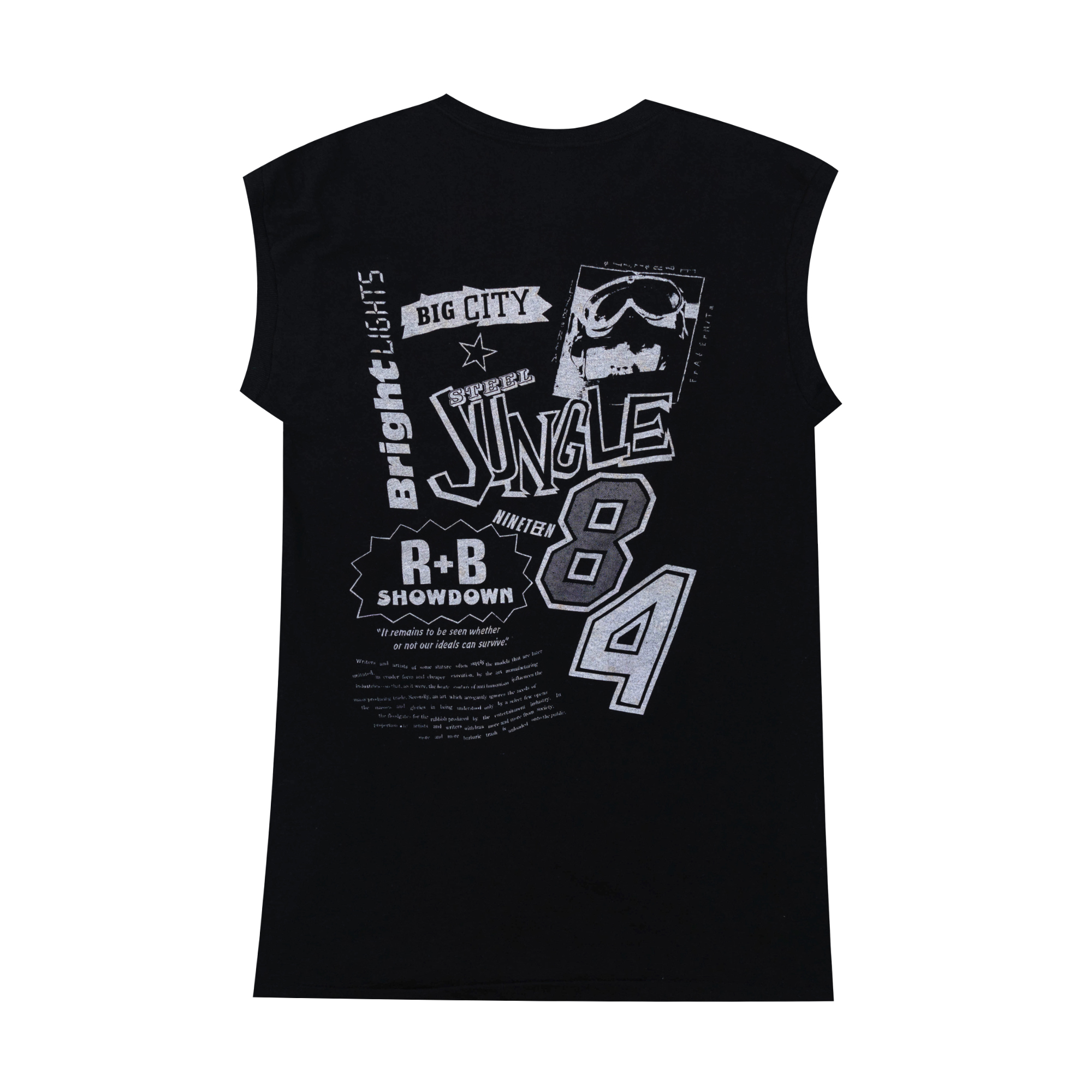 The Clash "Out of Control" 1984 Tank Top Black-PLUS