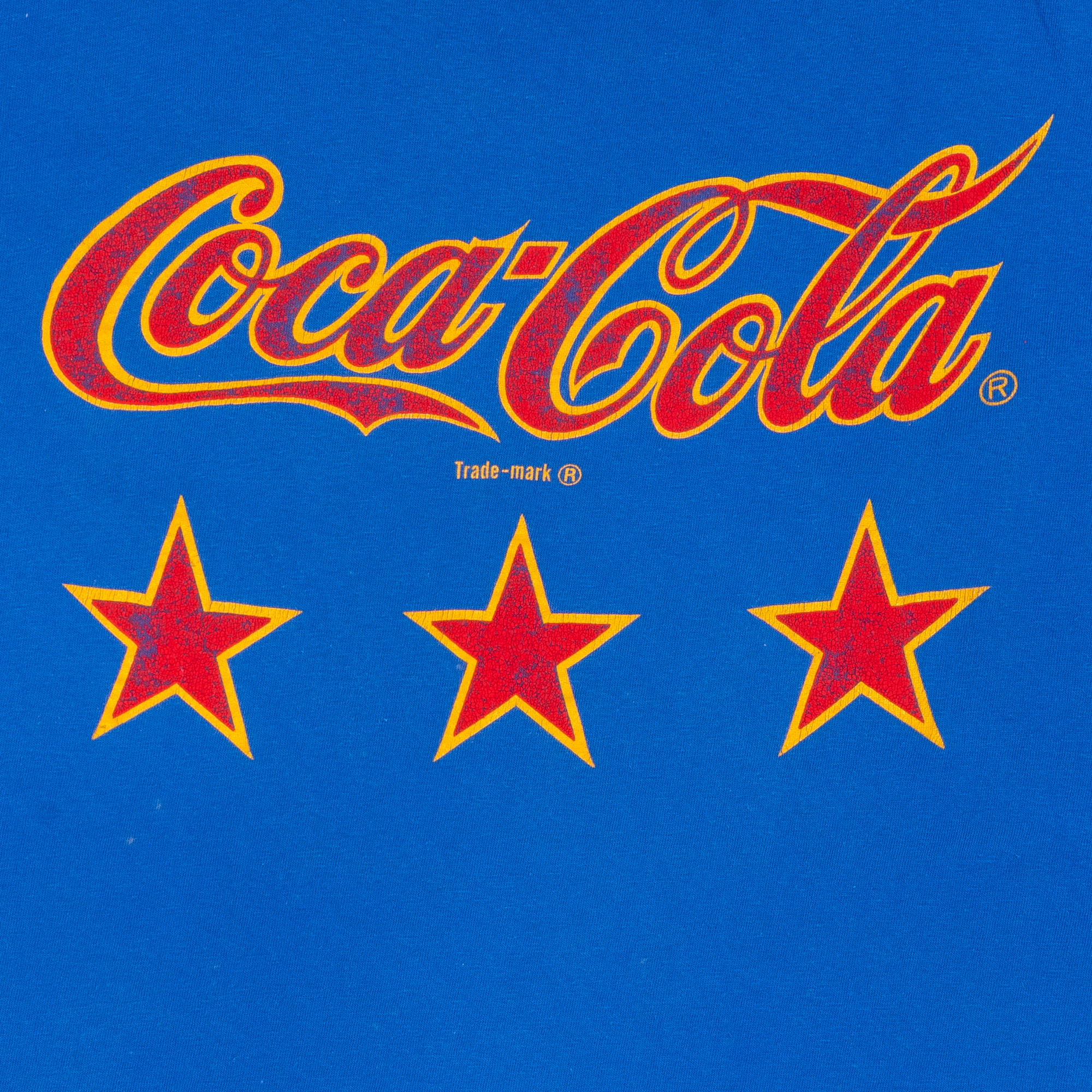 Coca Cola Three Star 90s Tee Blue-PLUS