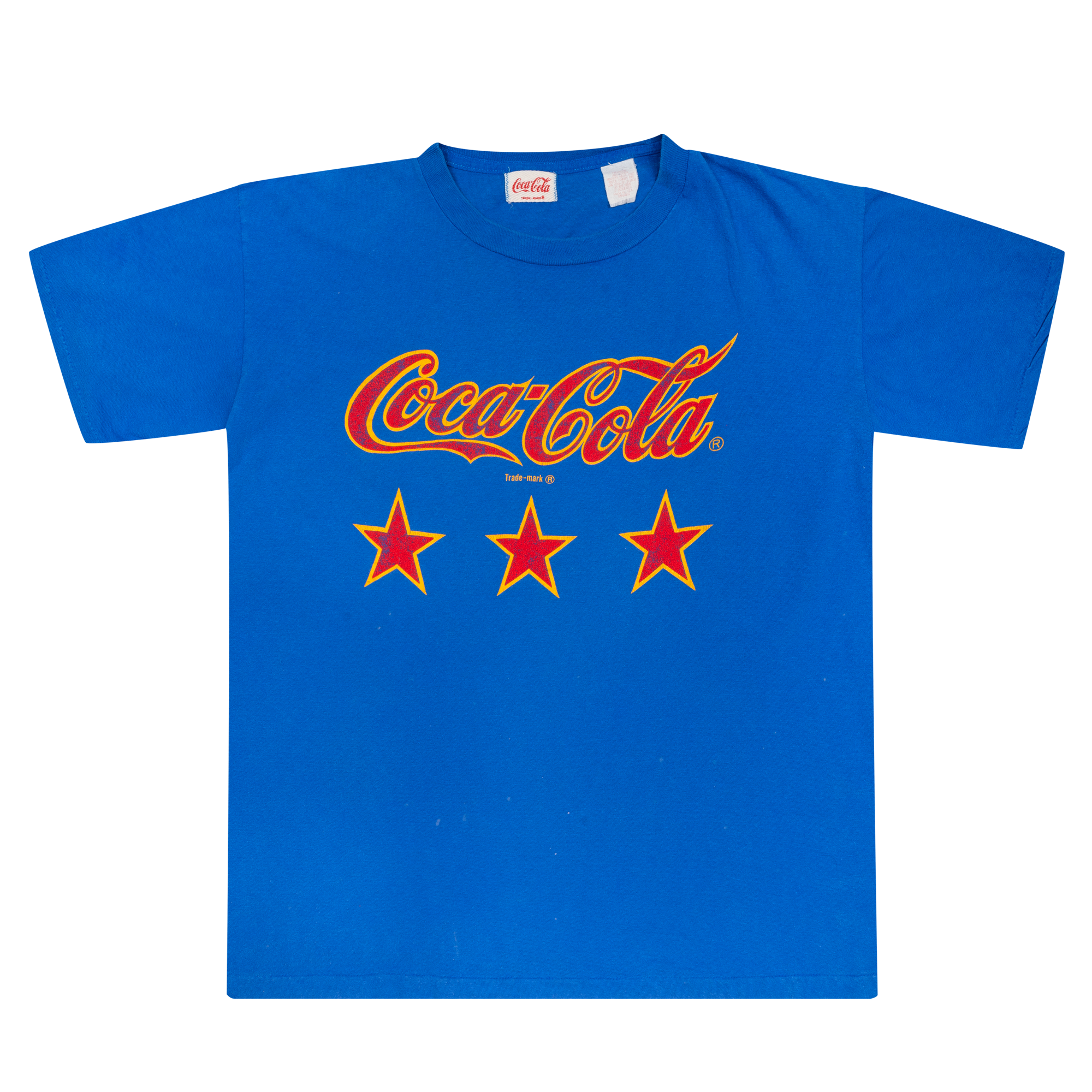 Coca Cola Three Star 90s Tee Blue-PLUS