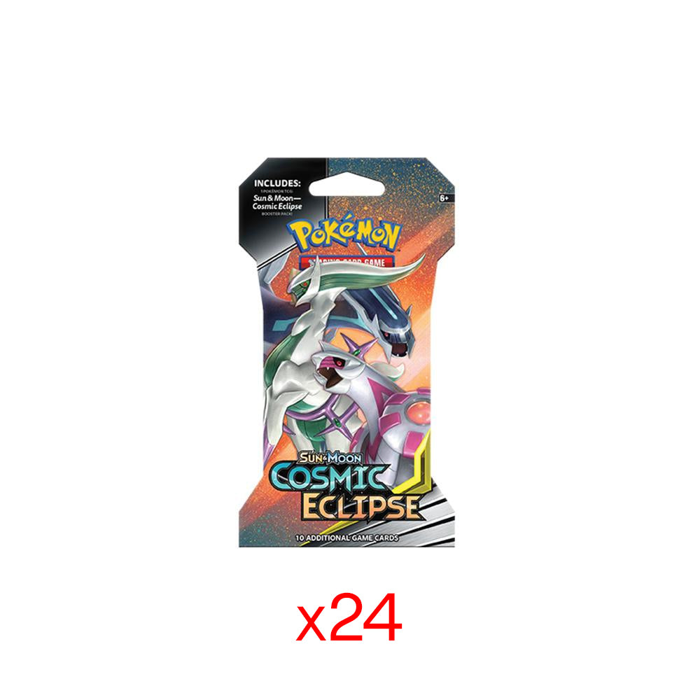Pokemon Cosmic Eclipse Sleeved Booster Pack - 24 Pack Bundle-PLUS