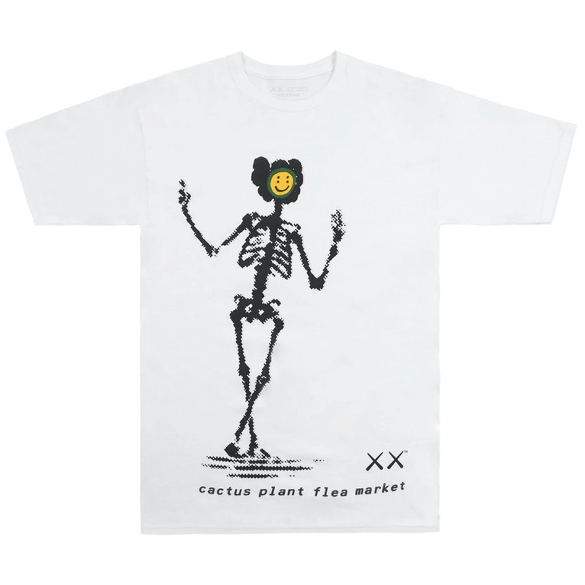 KAWS x Cactus Plant Flea Market T-Shirt White-PLUS
