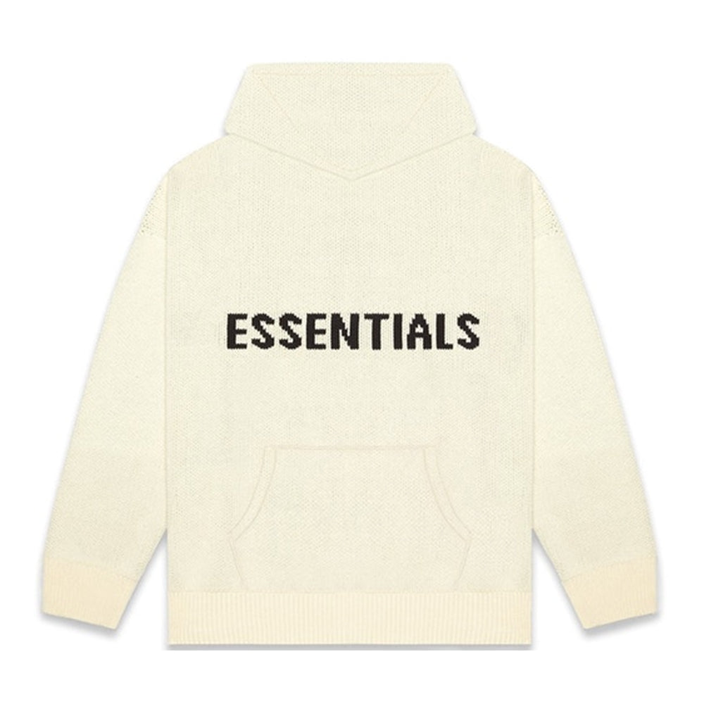 FOG (Fear Of God) Essentials FOG - Fear Of God Essentials Black Back Logo  Hoodie - SneakerMat