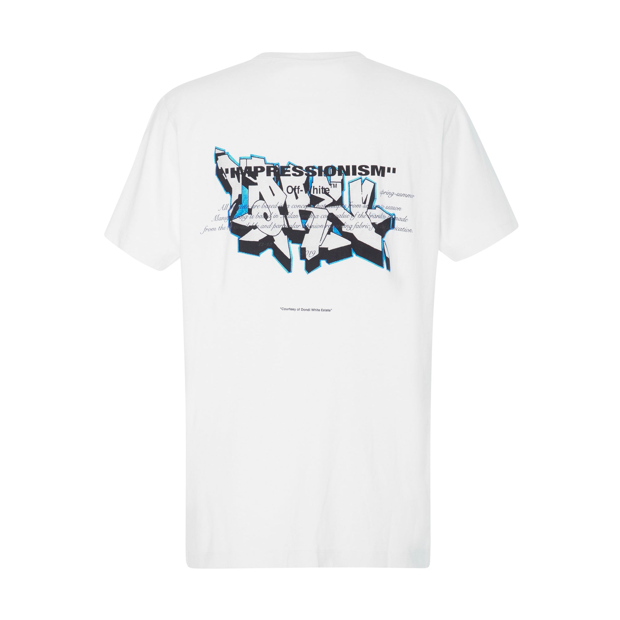 Off-White Dondi Graffiti Slim T-Shirt White-PLUS
