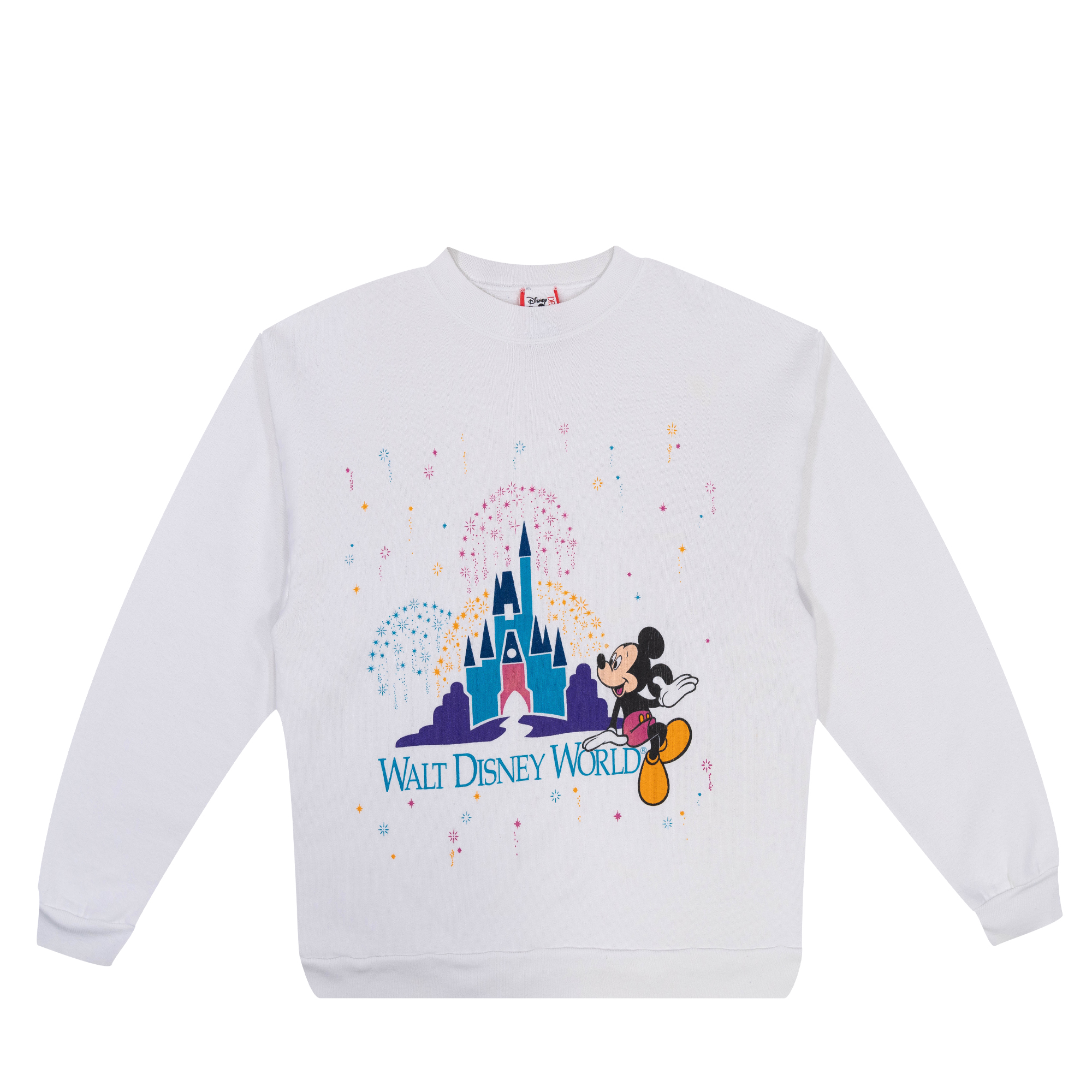 Walt Disney World Castle & Fireworks Crewneck White-PLUS