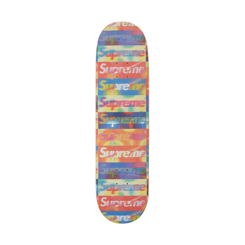 Supreme Distorted Logo Skateboard Deck Yellow-PLUS