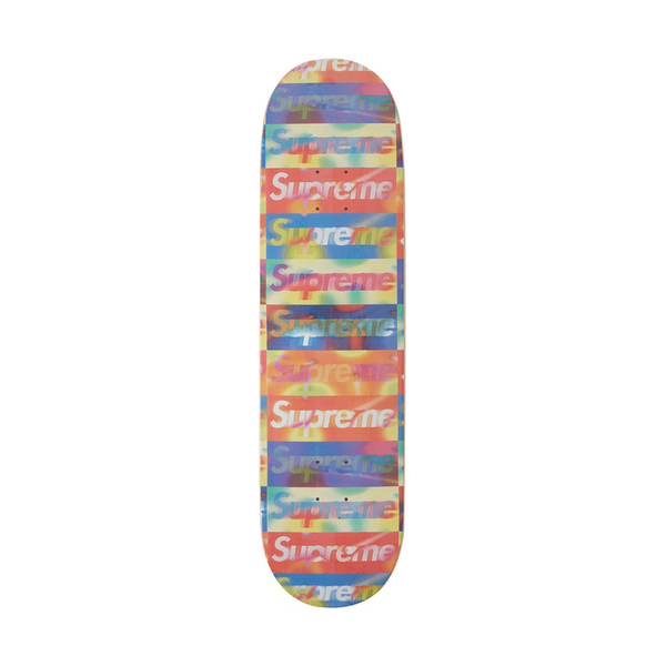 Supreme Distorted Logo Skateboard Deck Yellow | PLUS