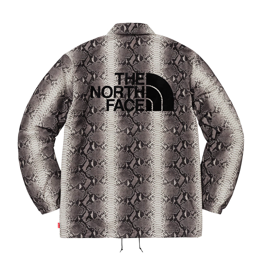 Supreme The North Face Snakeskin Taped Seam Coaches Jacket Black-PLUS