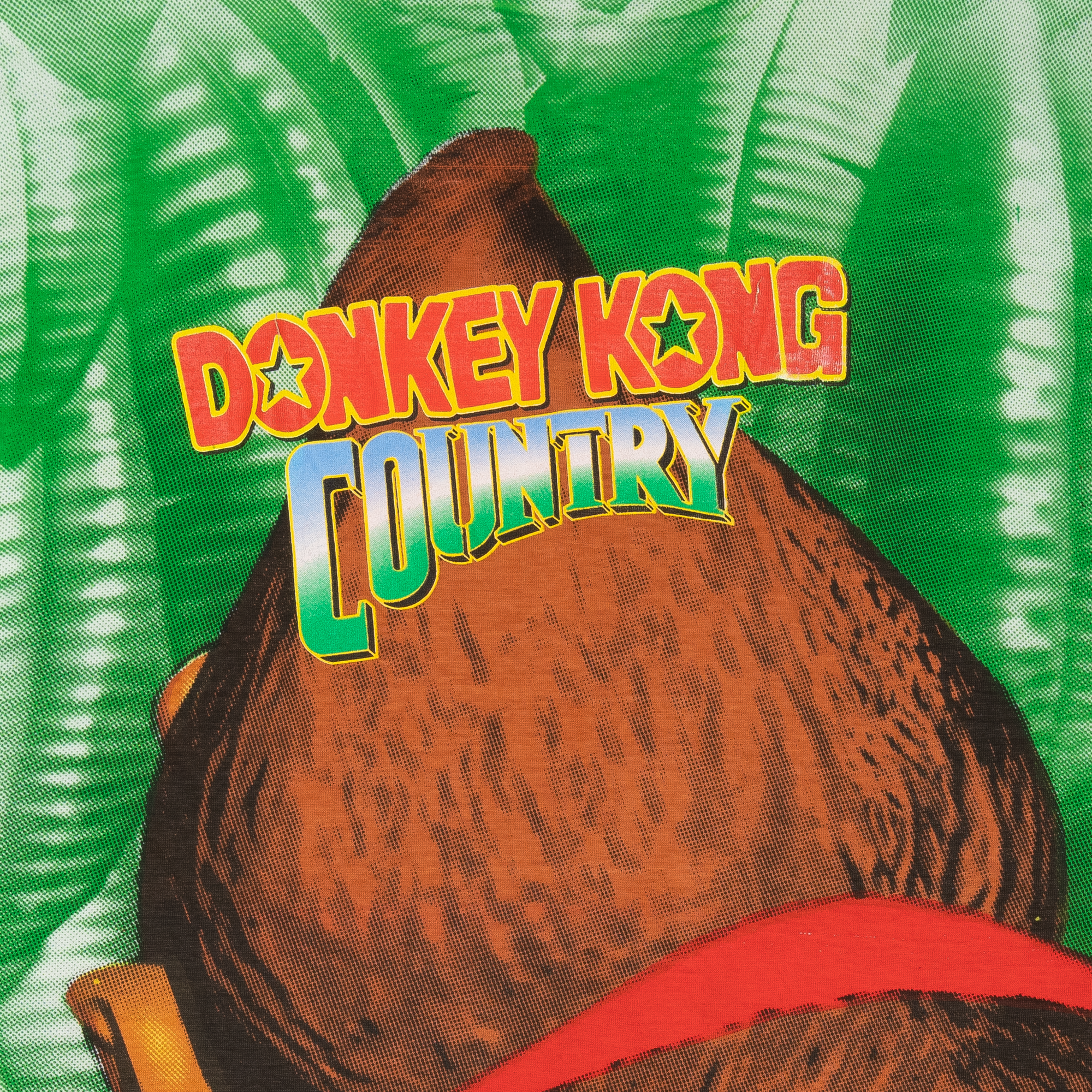 Super Nintendo "Donkey Kong Country" AOP Tee Green-PLUS
