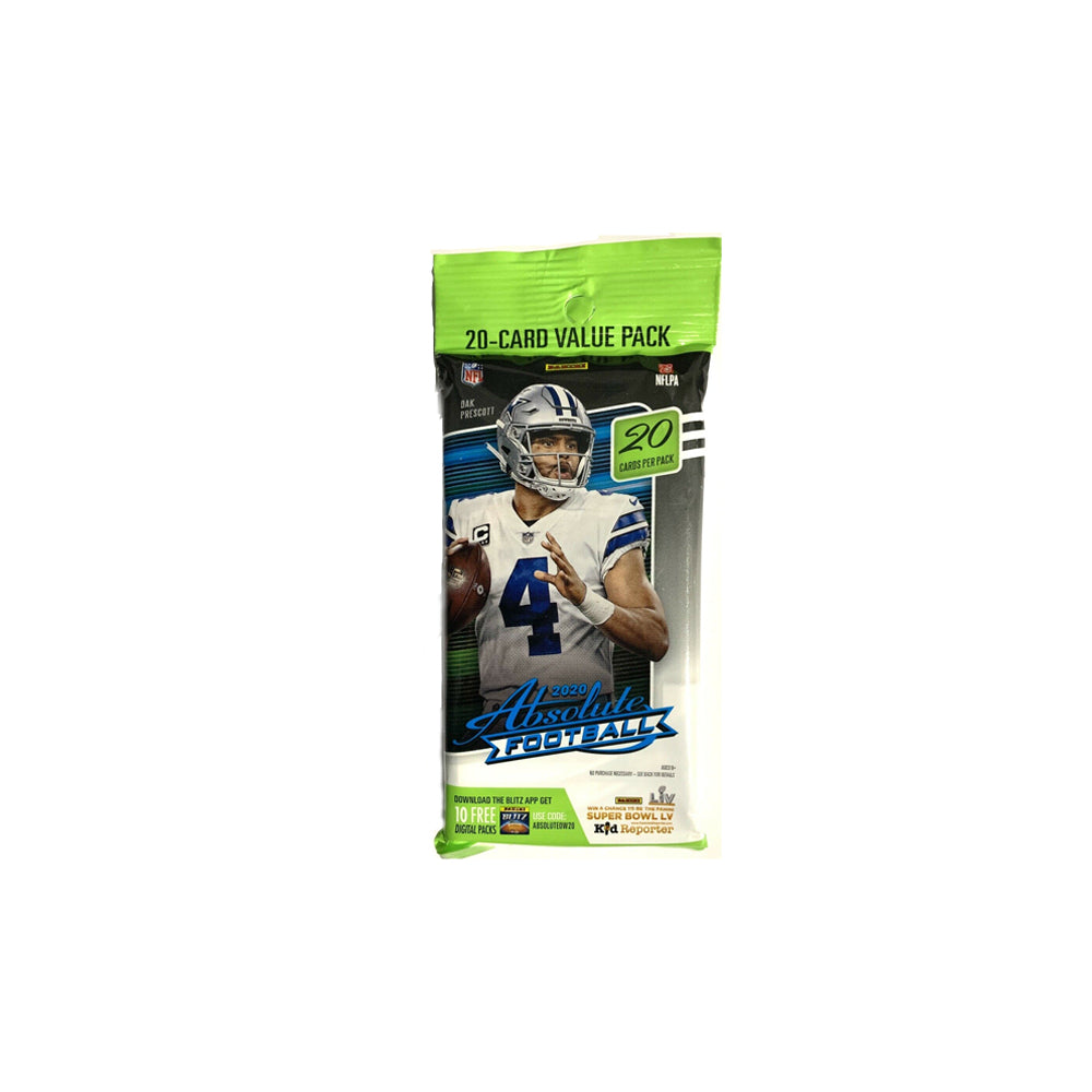 2020 Panini Absolute Football Cello Fat Pack-PLUS