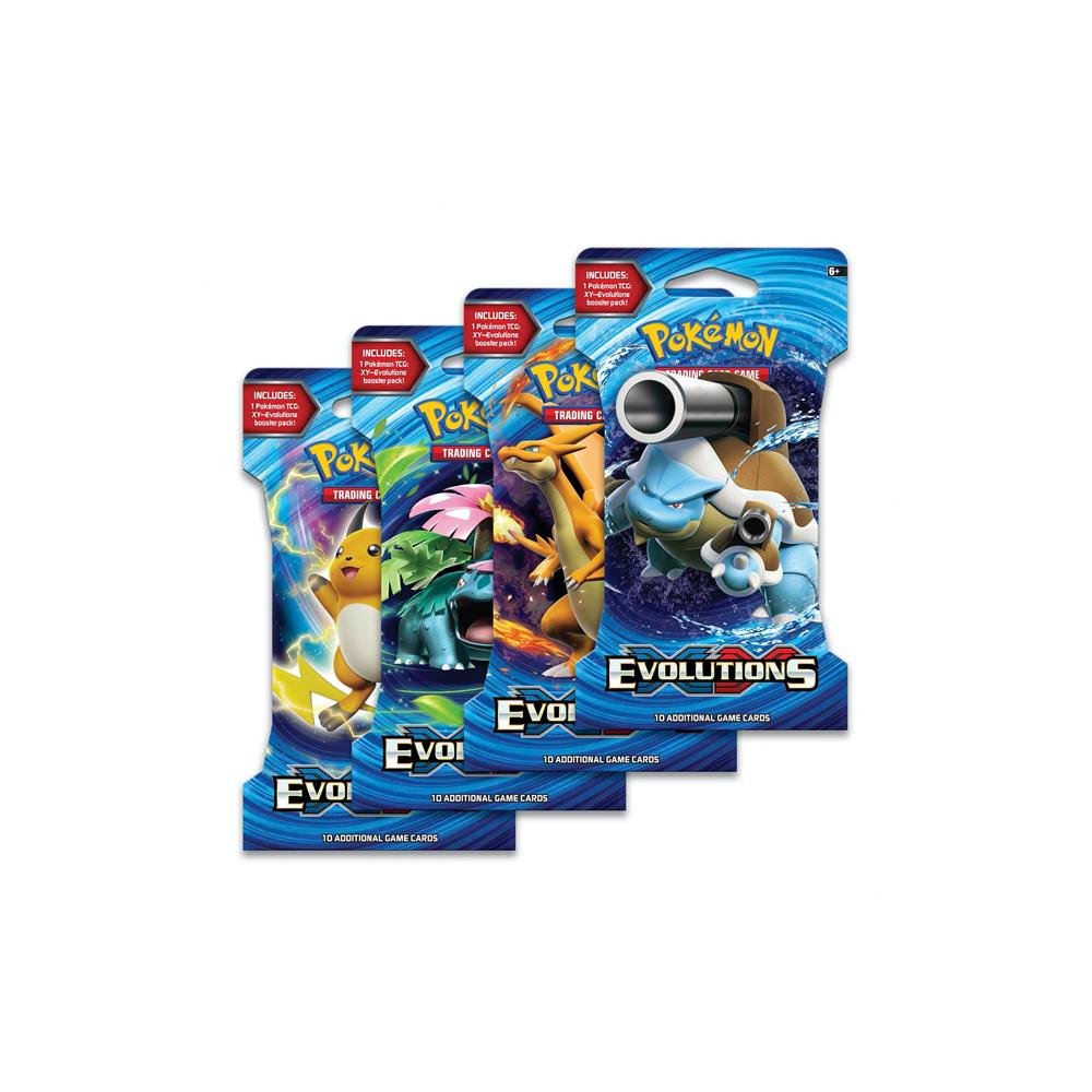 Pokemon XY Evolutions Sleeved Booster Pack - 24 Pack Bundle-PLUS