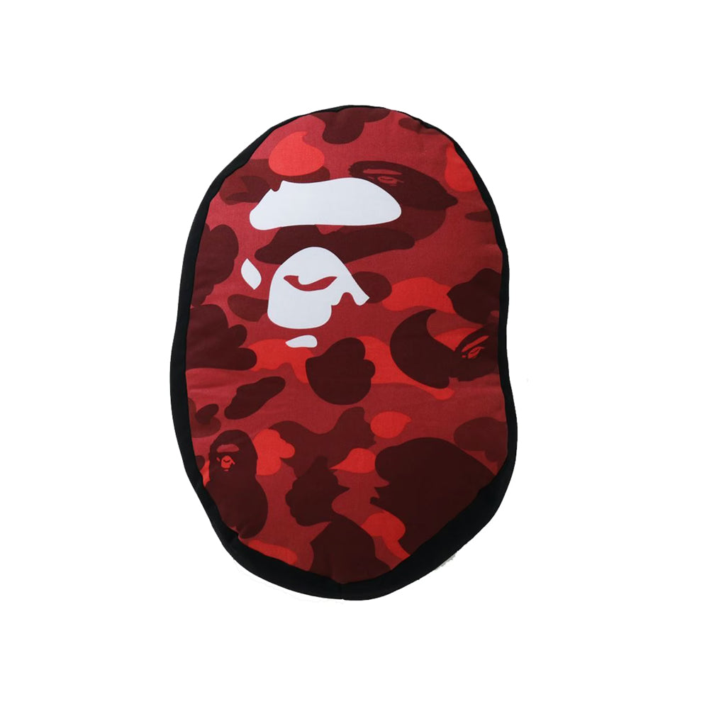 BAPE Colour Camo Ape Head Cushion/Pillow Red-PLUS