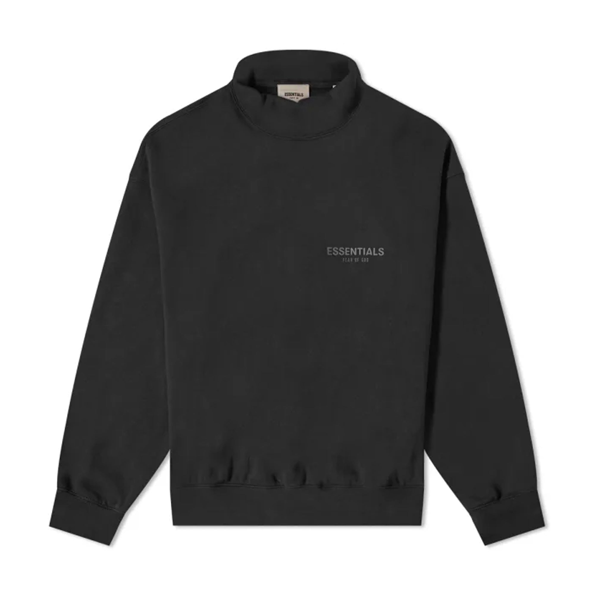 FOG Essentials Mock Neck Sweater Black/Stretch Limo-PLUS