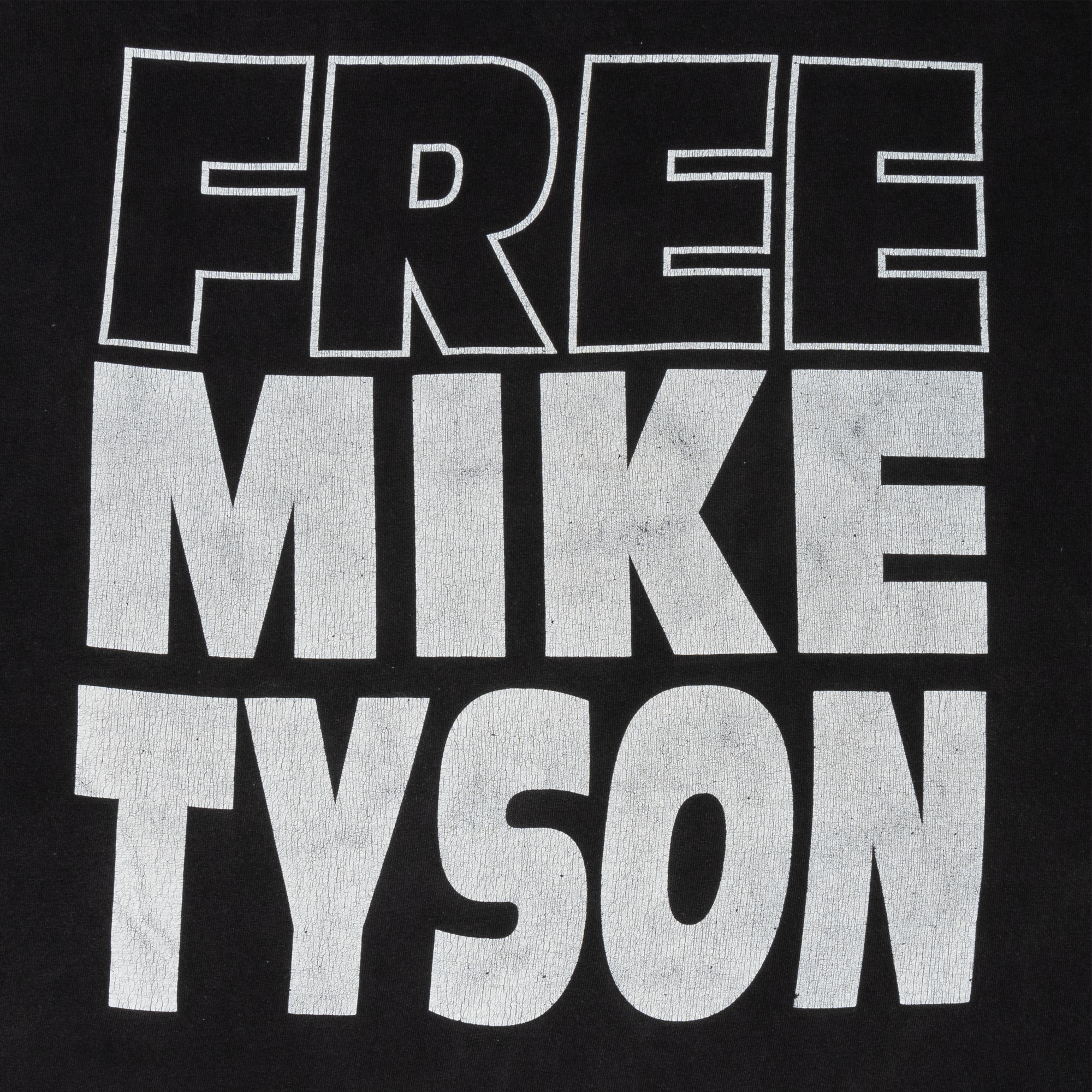 Free Mike Tyson "I'll Be Back" 1993 Tee Black-PLUS