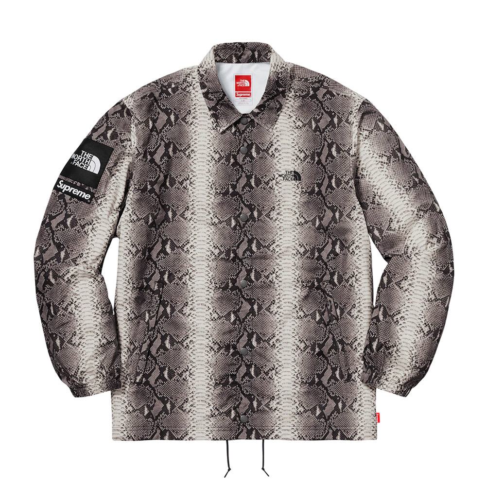 Supreme The North Face Snakeskin Taped Seam Coaches Jacket Black-PLUS