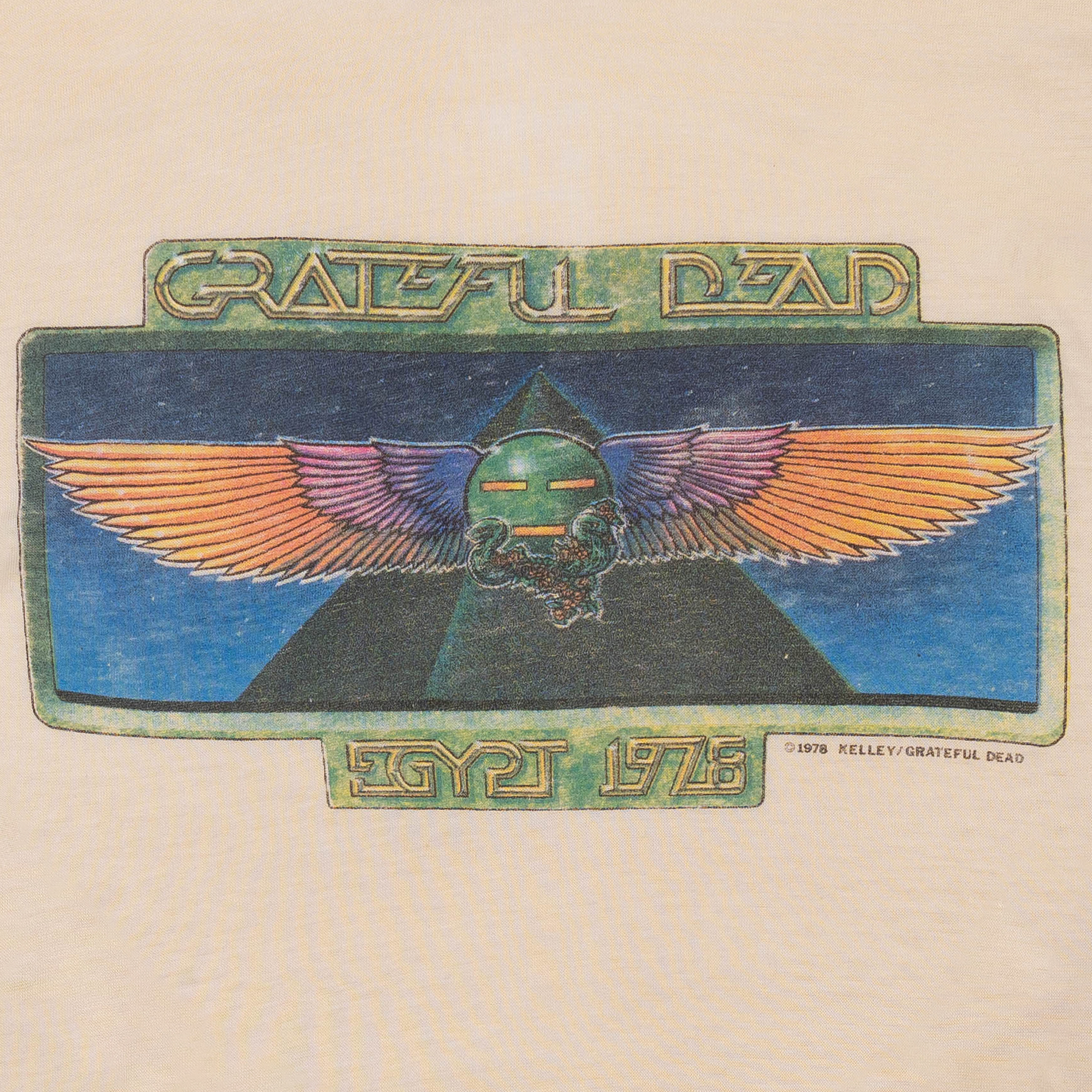 Grateful Dead "Egypt" 1978 Tee Cream-PLUS