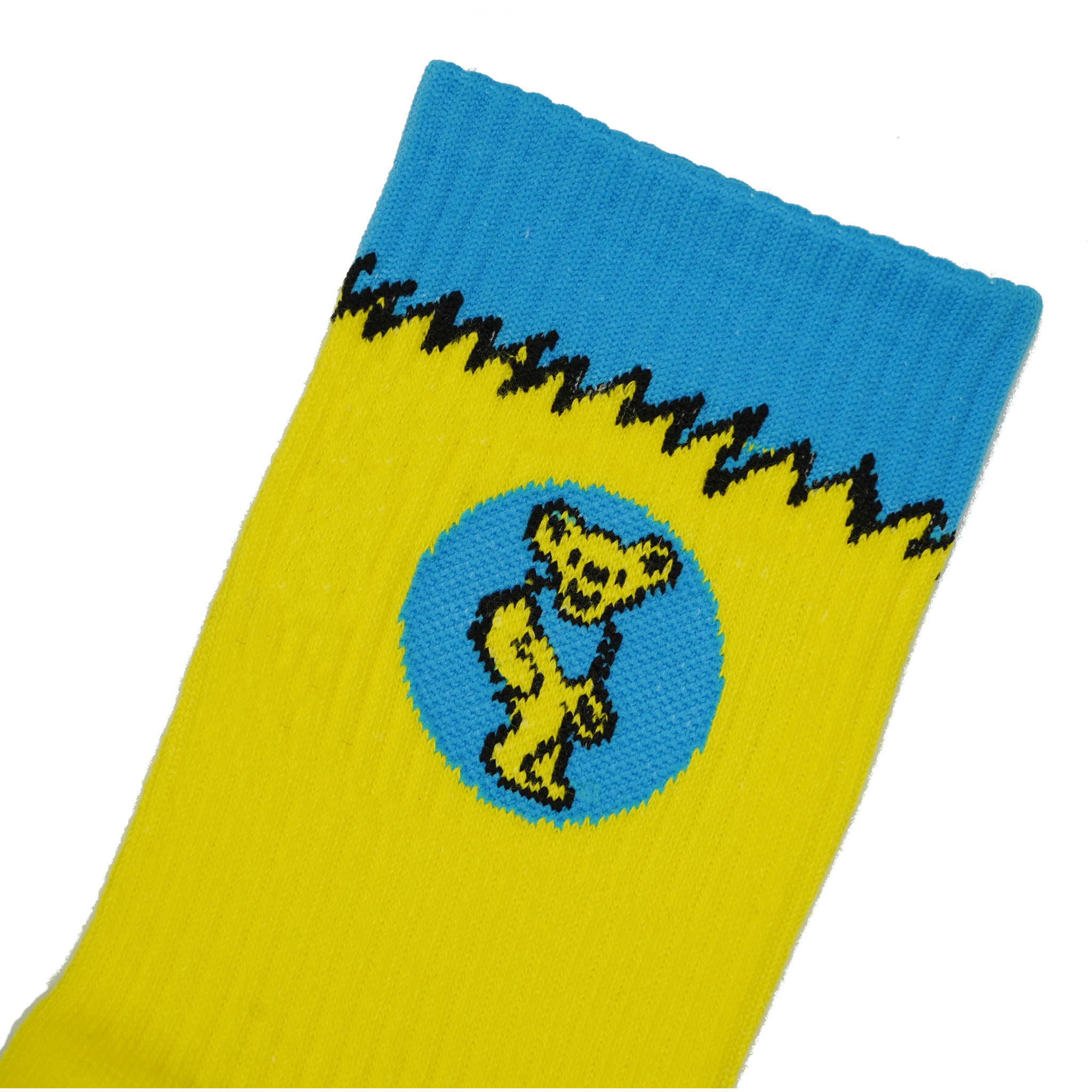 Sole Grateful Dead SB Dunk Socks Yellow-PLUS