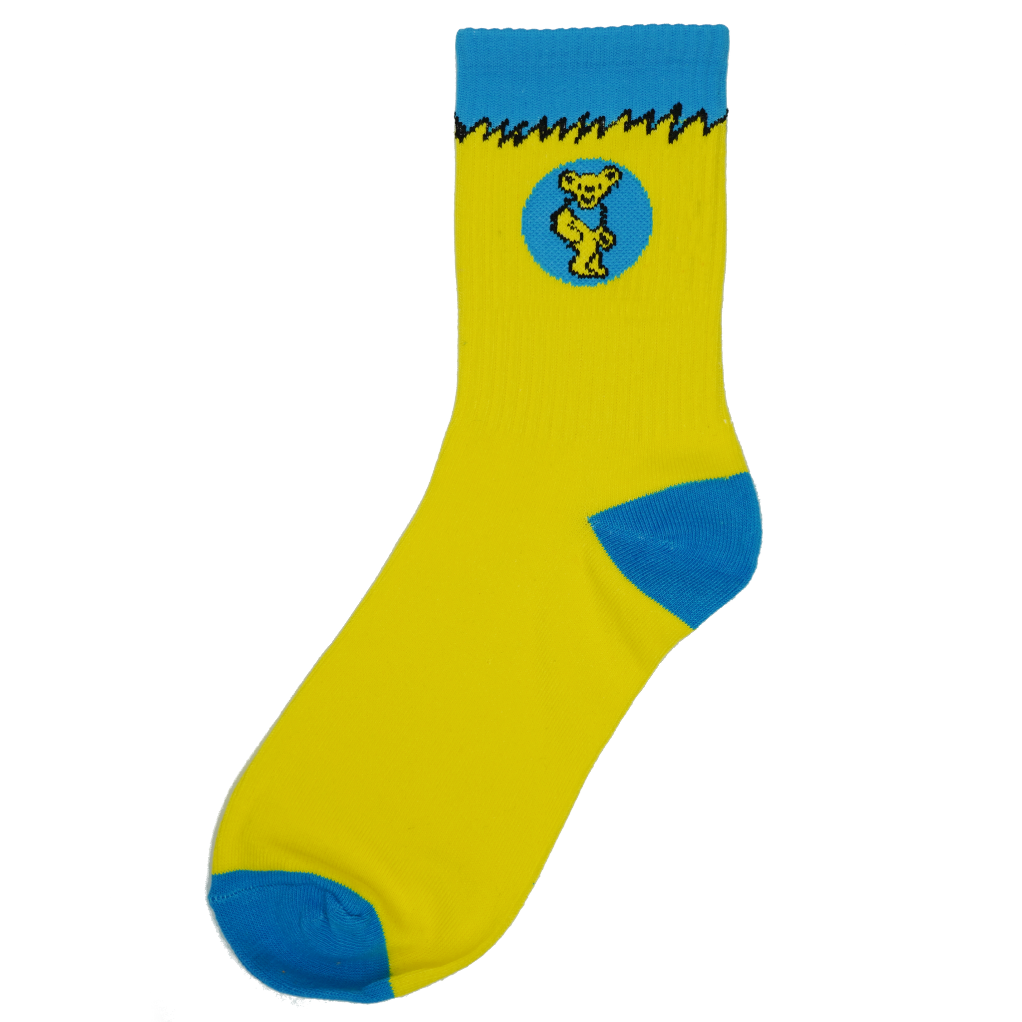 Sole Grateful Dead SB Dunk Socks Yellow-PLUS