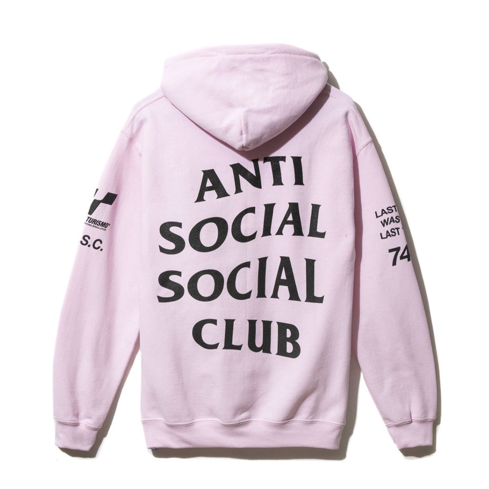 Anti Social Social Club Gran Turismo Hoodie Pink-PLUS