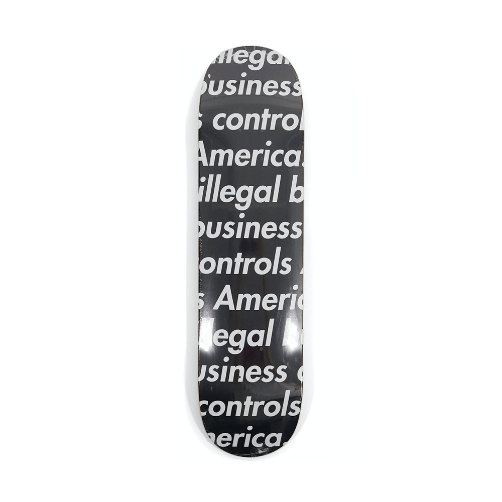 Supreme Illegal Business Skate Deck Black-PLUS