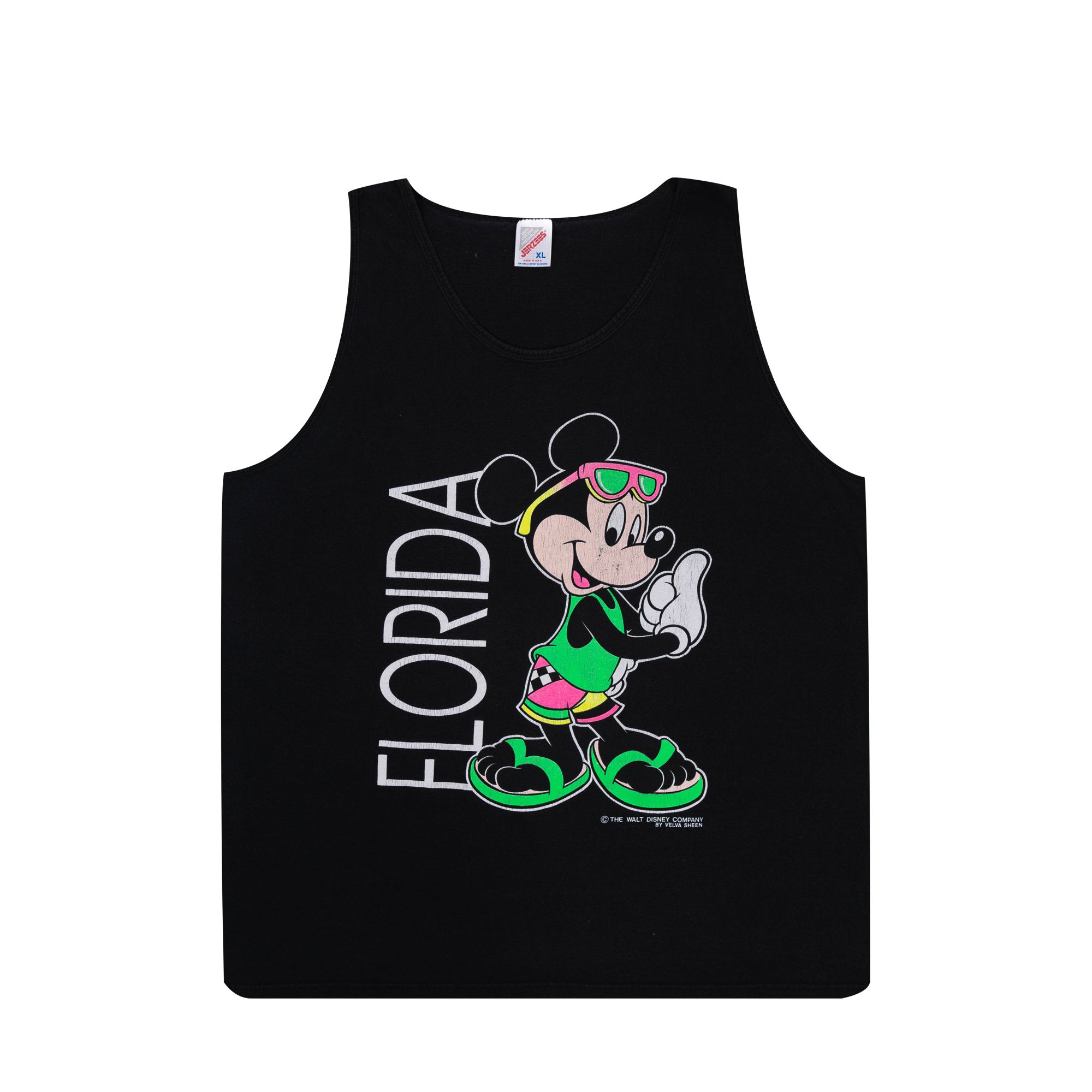 Mickey Mouse "Florida" Souvenir Tank Top Black-PLUS