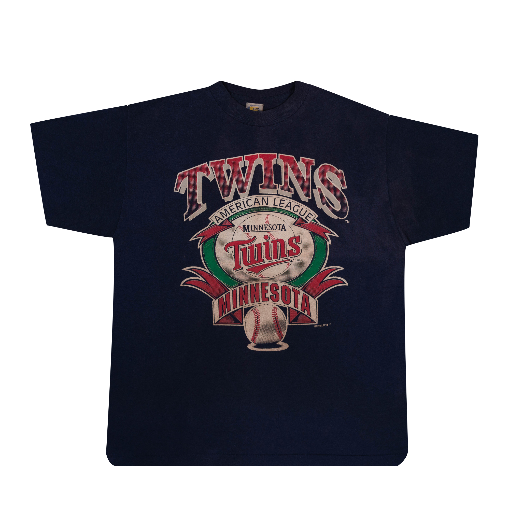 Minnesota Twins Ribbon 1992 MLB Tee Navy-PLUS