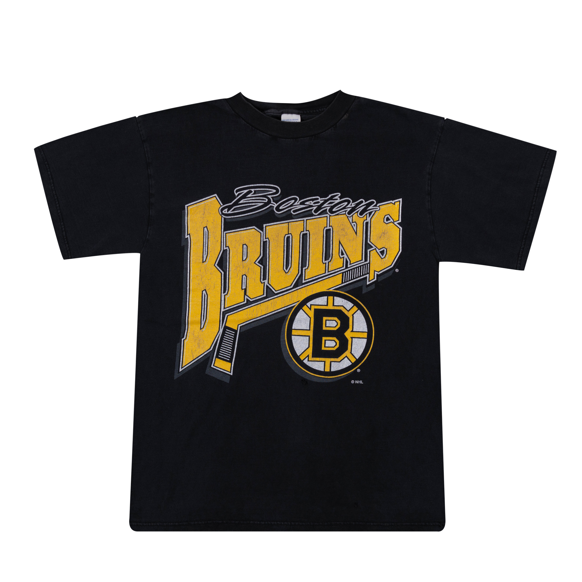 Boston Bruins Hockey Logo 7 NHL Tee Black-PLUS