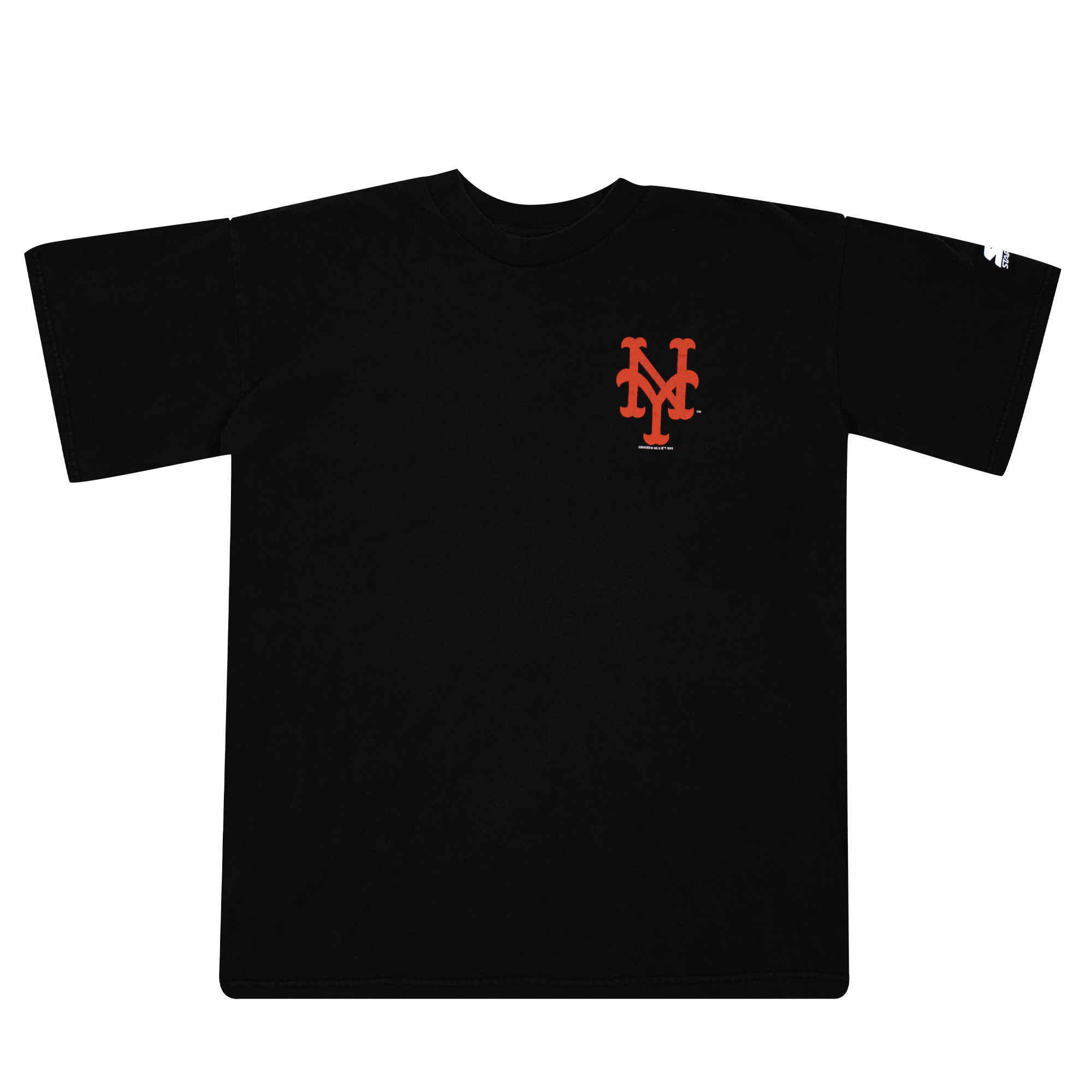 New York Mets Starter Logo 1998 MLB Tee Black-PLUS