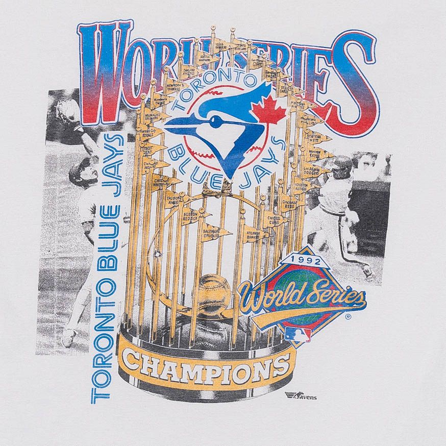 Toronto Blue Jays World Series Trophy 1992 MLB Tee White-PLUS