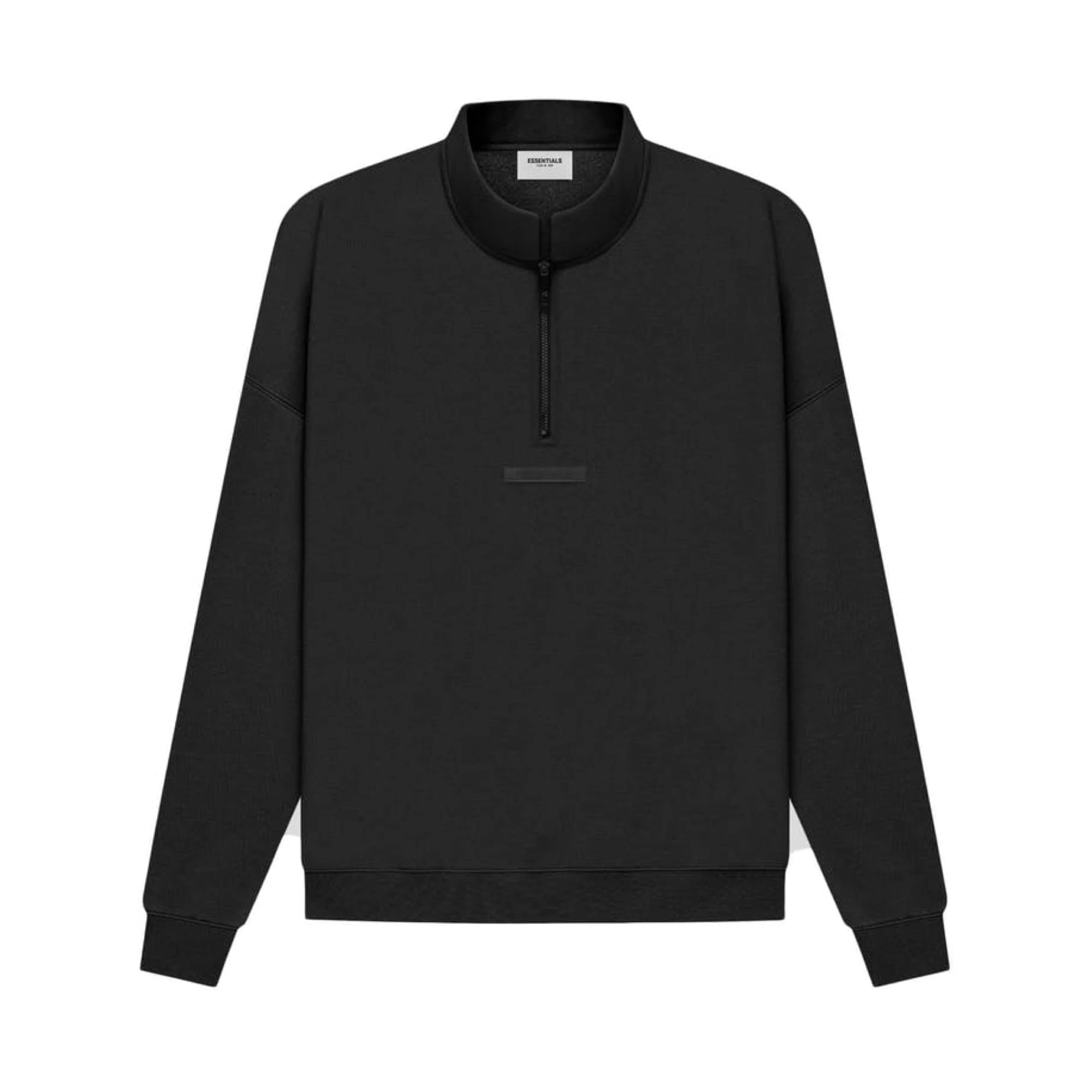 FOG ESSENTIALS Half Zip Sweater Black (FW21)-PLUS