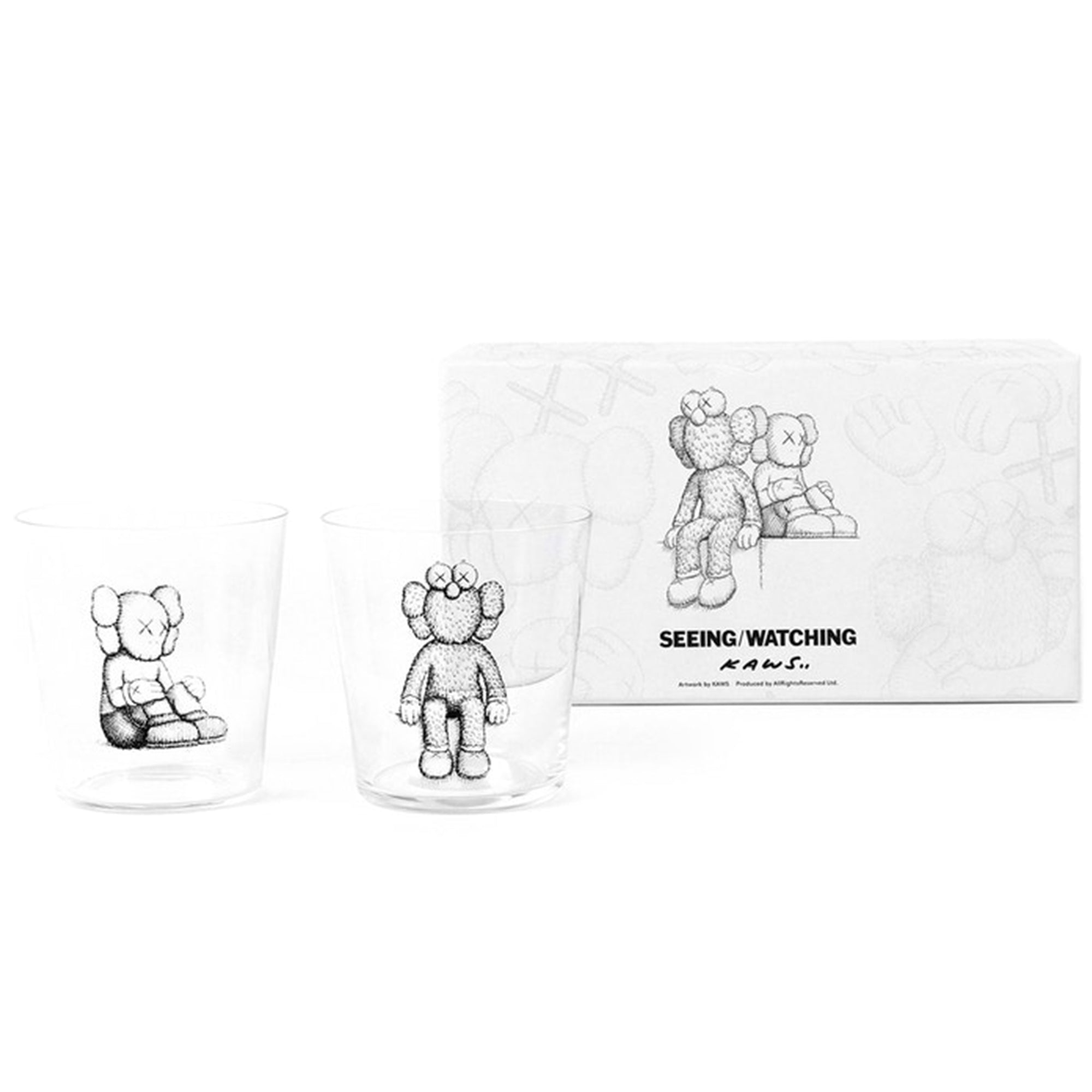 【限定・レア】KAWS: SEEING/WATCHING グラスセット Shop KAWS Figures And More | Authenticity Guaranteed | Canada