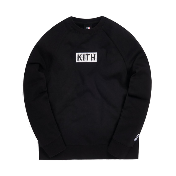 Kith x MLB LA Dodgers Arched Crewneck Black | PLUS