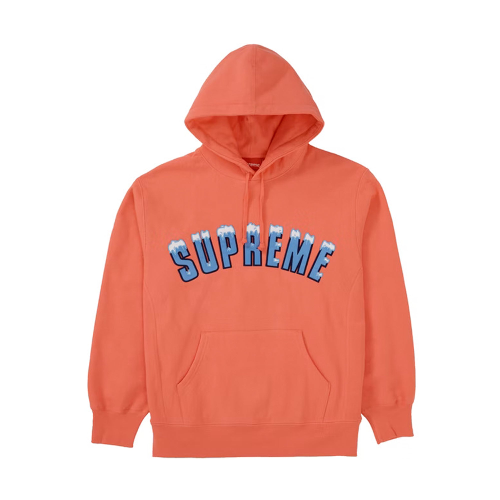 Supreme Icy Arc Hooded Sweatshirt Bright Coral-PLUS