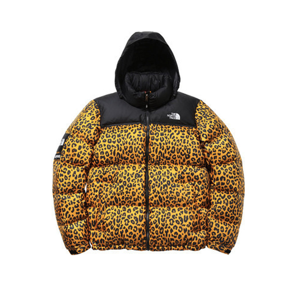 Supreme The North Face Nuptse Leopard Yellow-PLUS