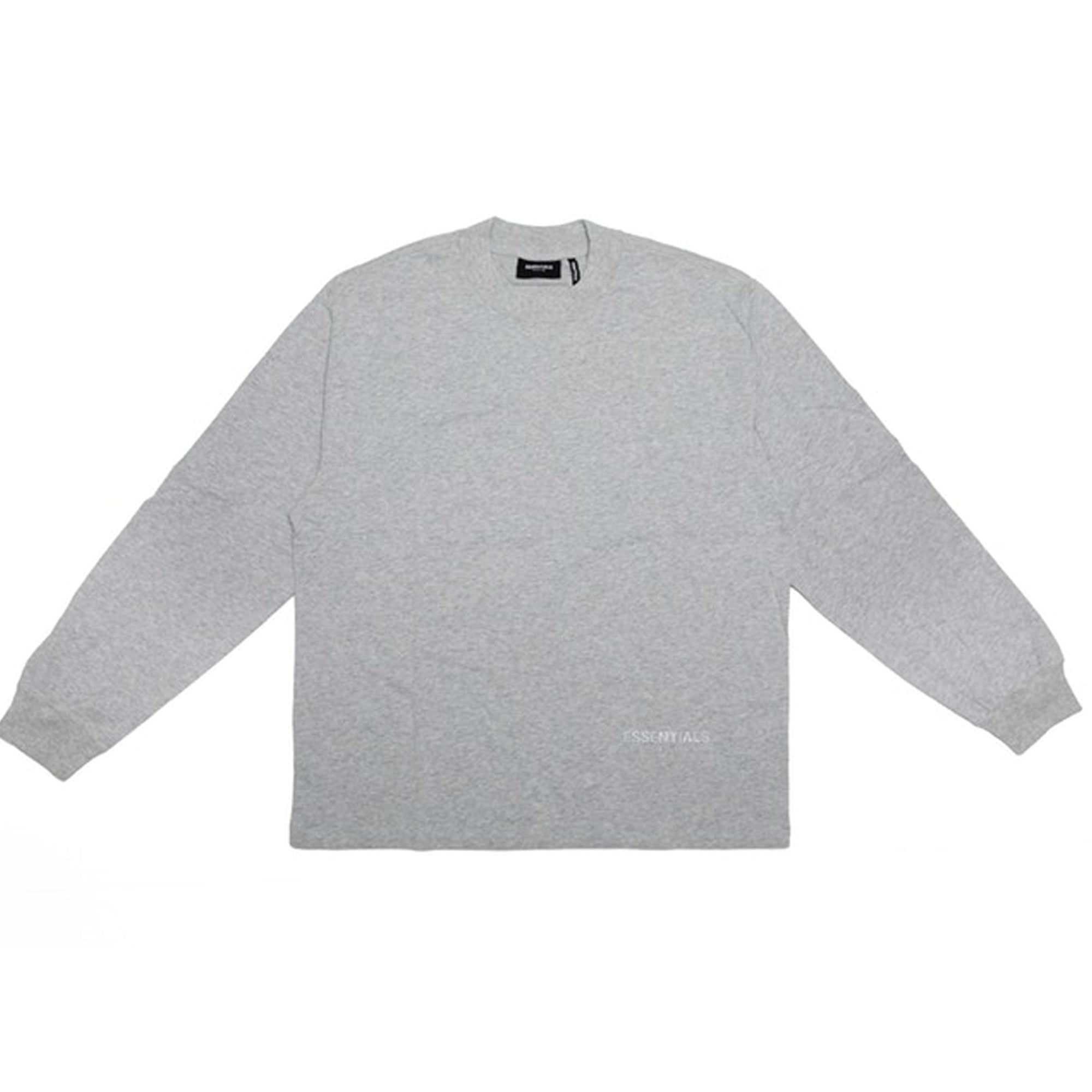 FOG ESSENTIALS 3M Logo Boxy Long Sleeve T-Shirt Dark Heather Grey/Grey