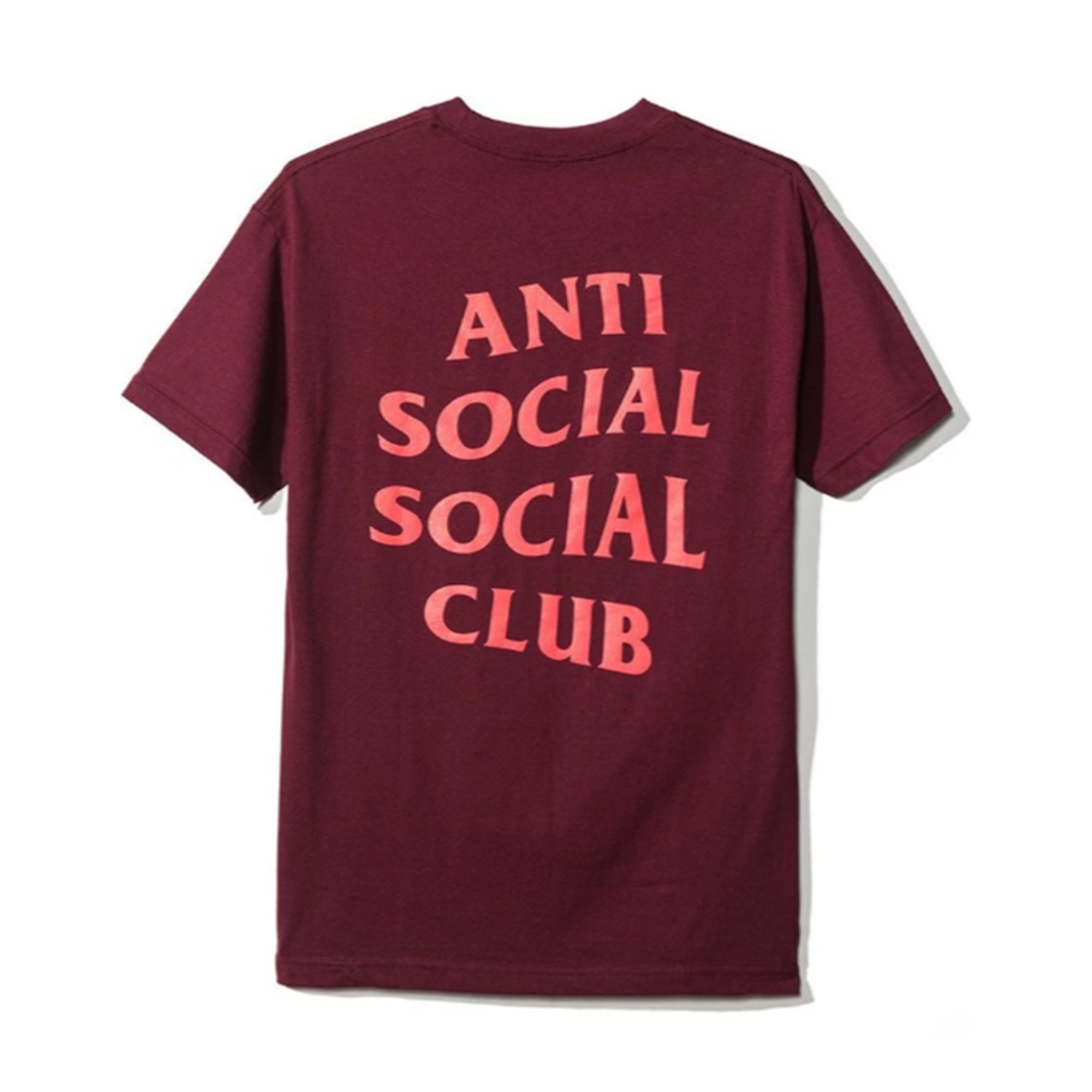 Anti Social Social Club Logo Tee 2 Maroon-PLUS