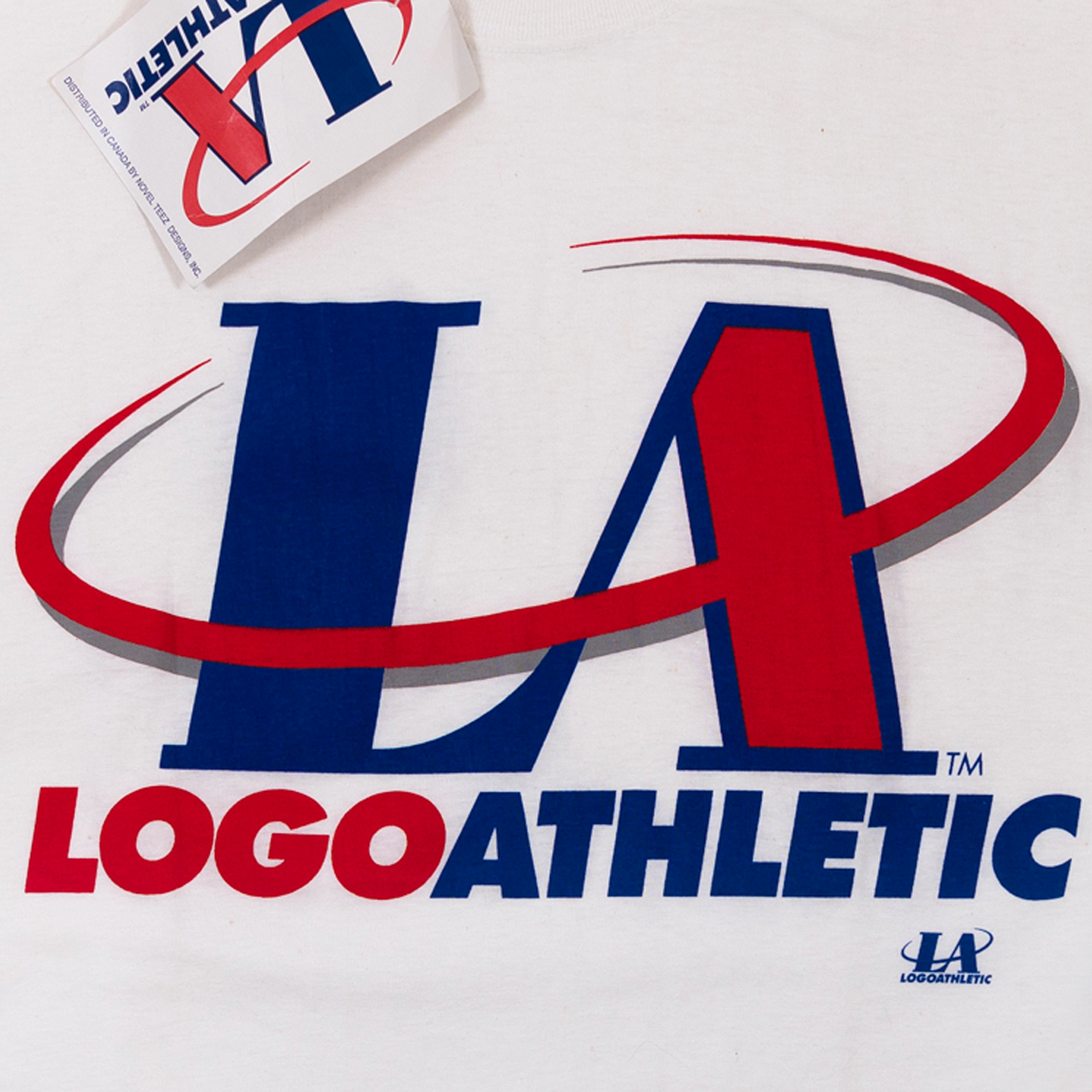 Logo Athletic 90's Logo Tee White-PLUS