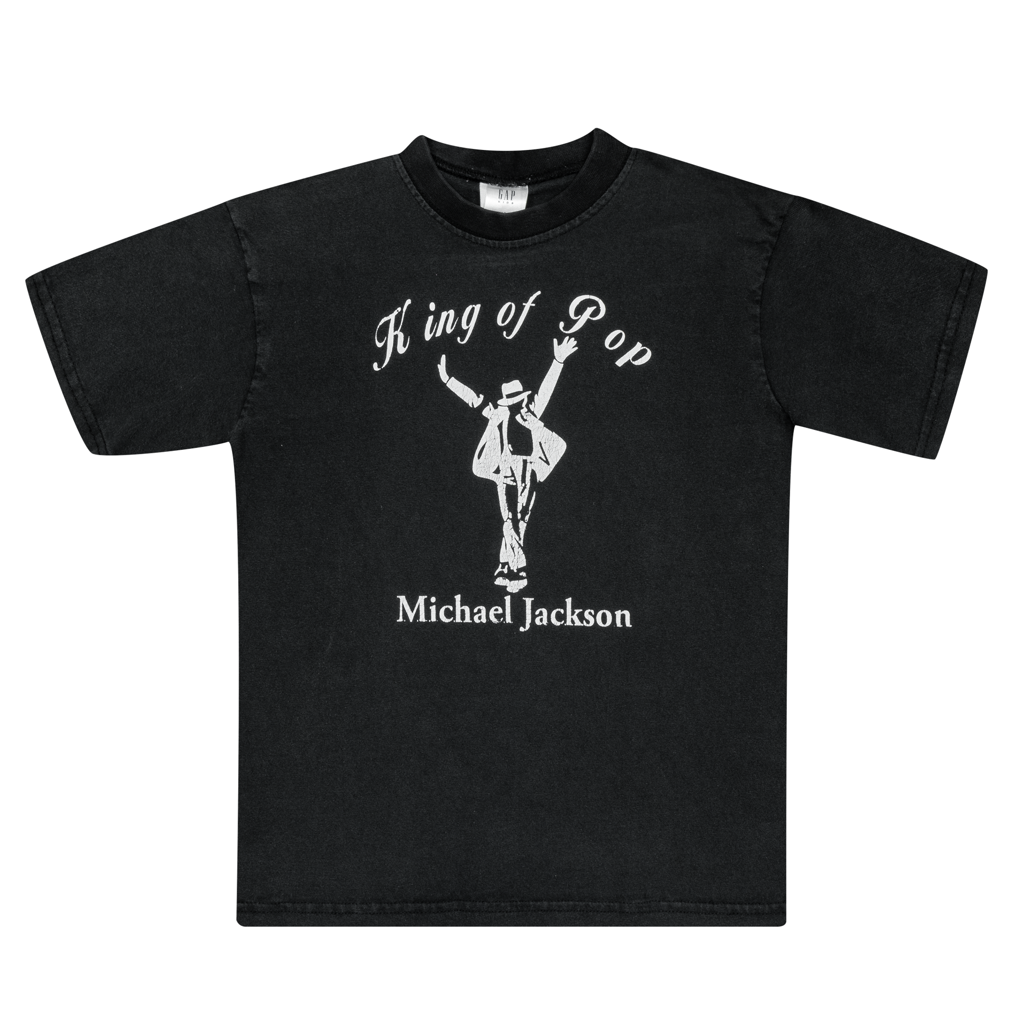 Michael Jackson "King Of Pop" Tee Black-PLUS