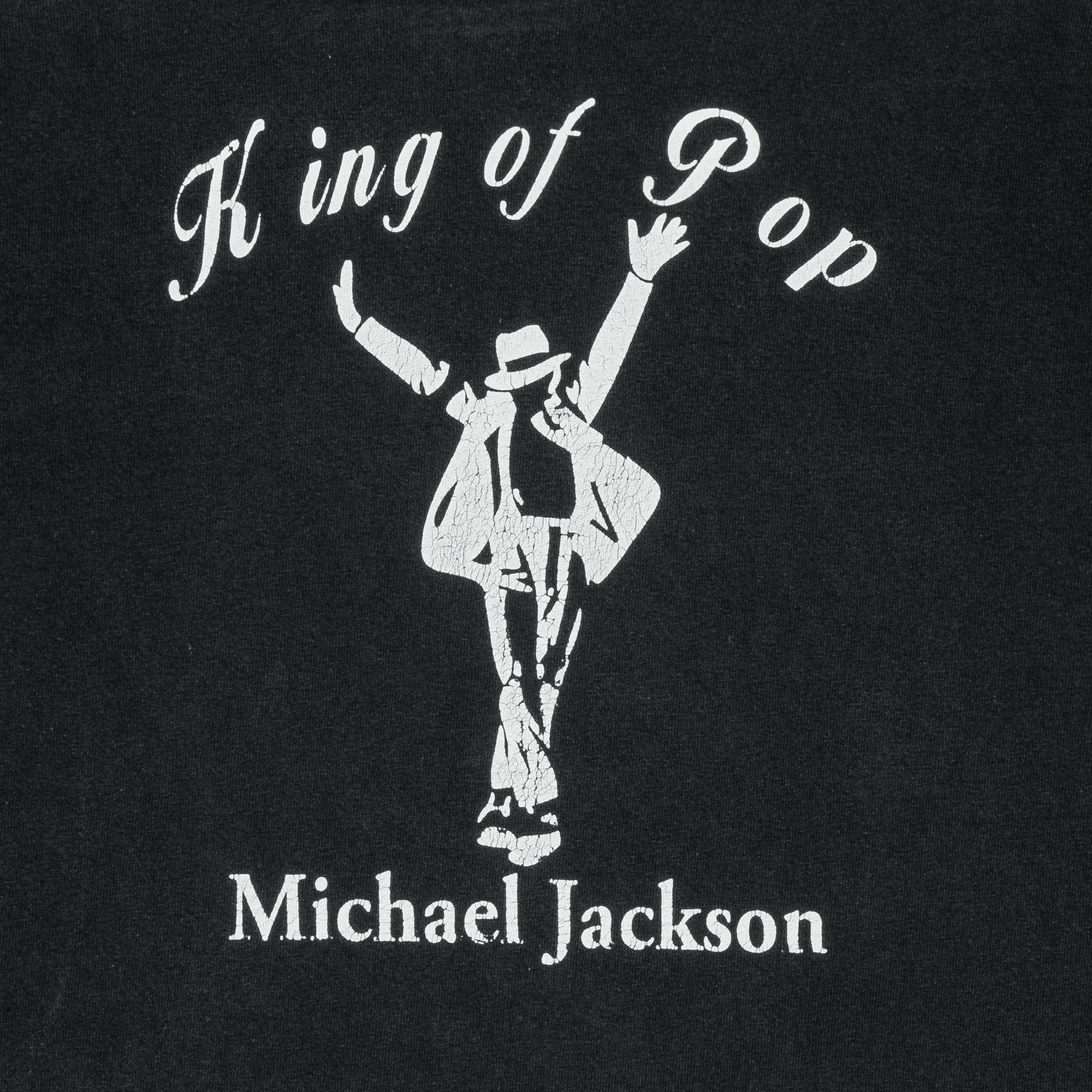 Michael Jackson "King Of Pop" Tee Black-PLUS