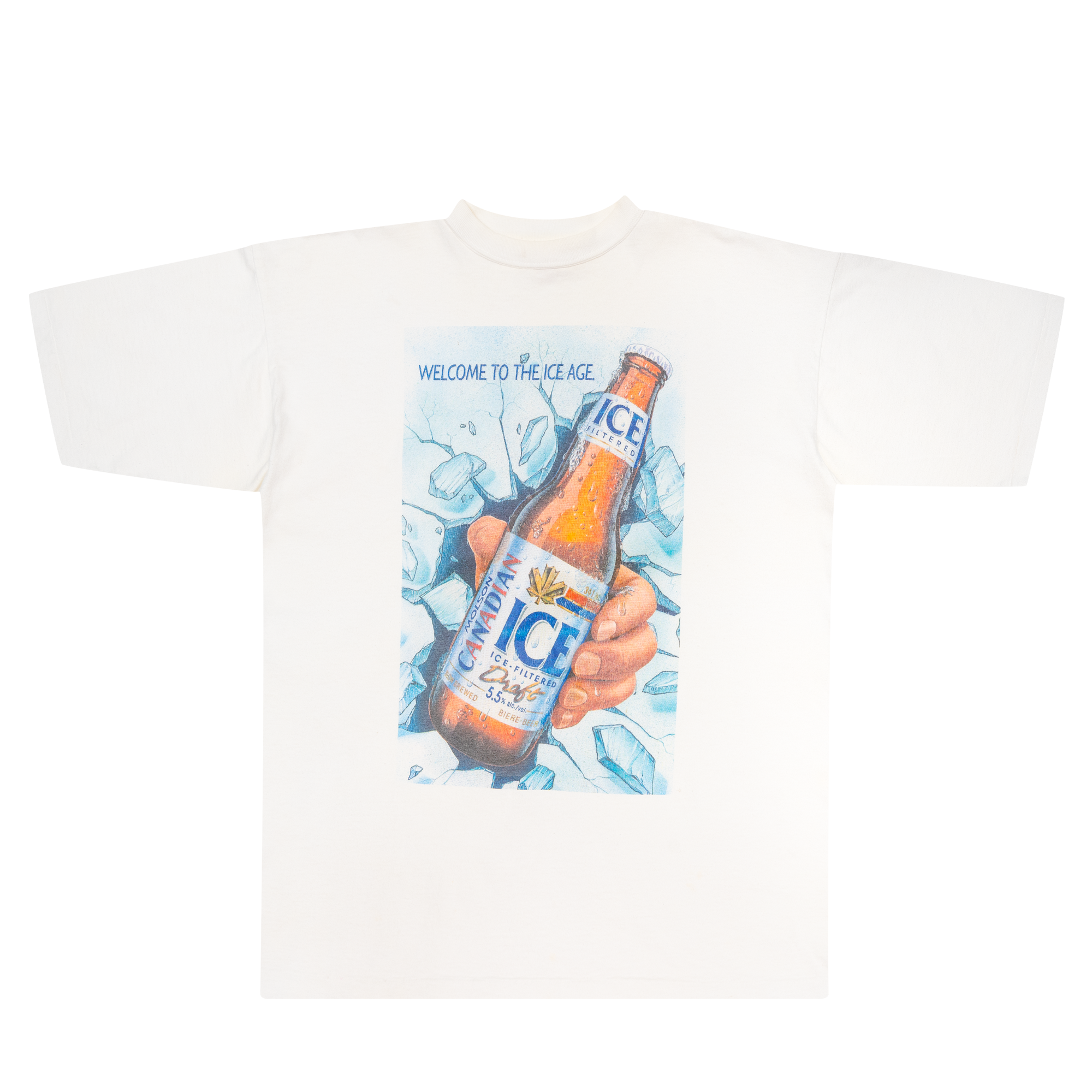 Welcome To The Ice Age Molson Canadian Promotional Tee White-PLUS