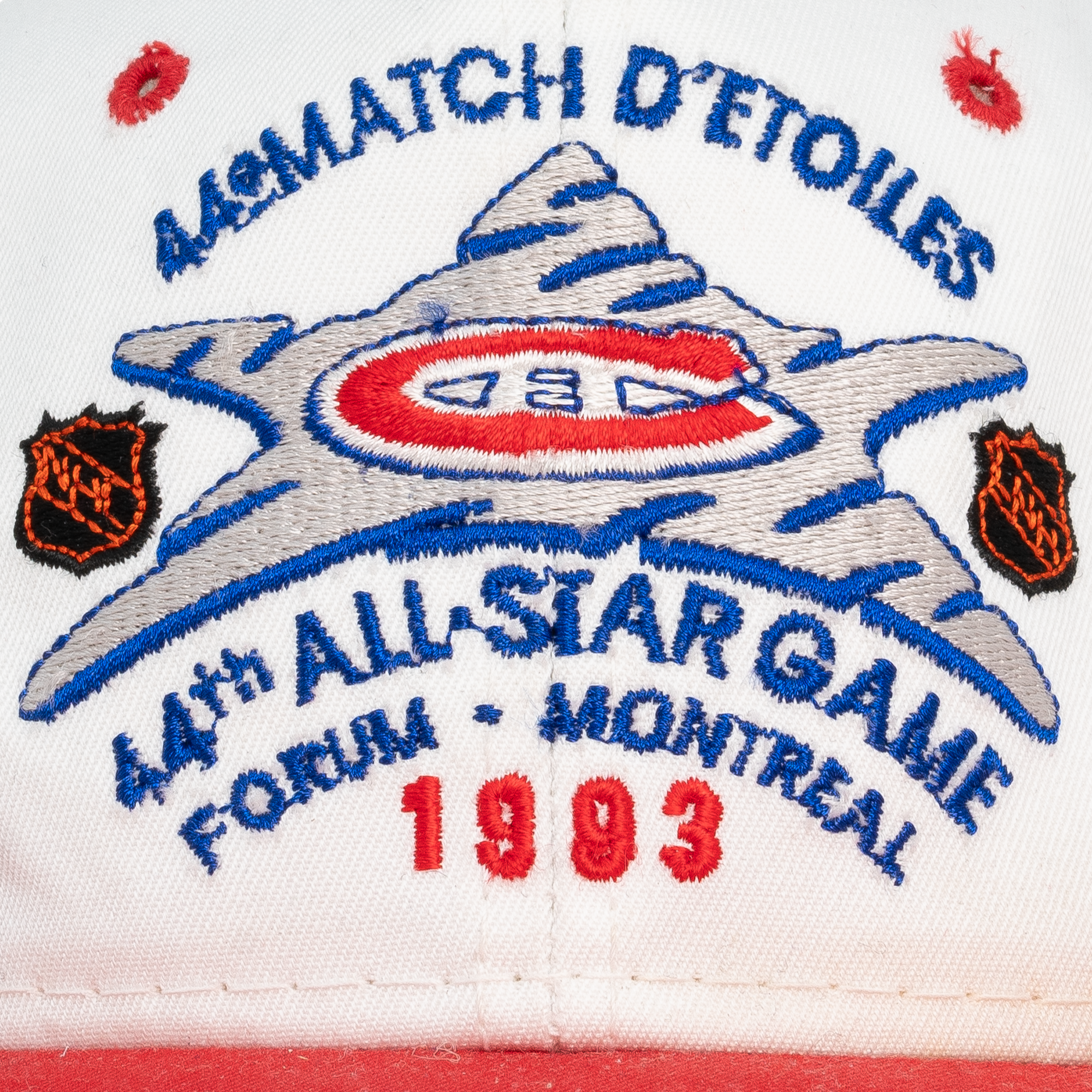 44th NHL All Star Game 1993 Snapback White-PLUS