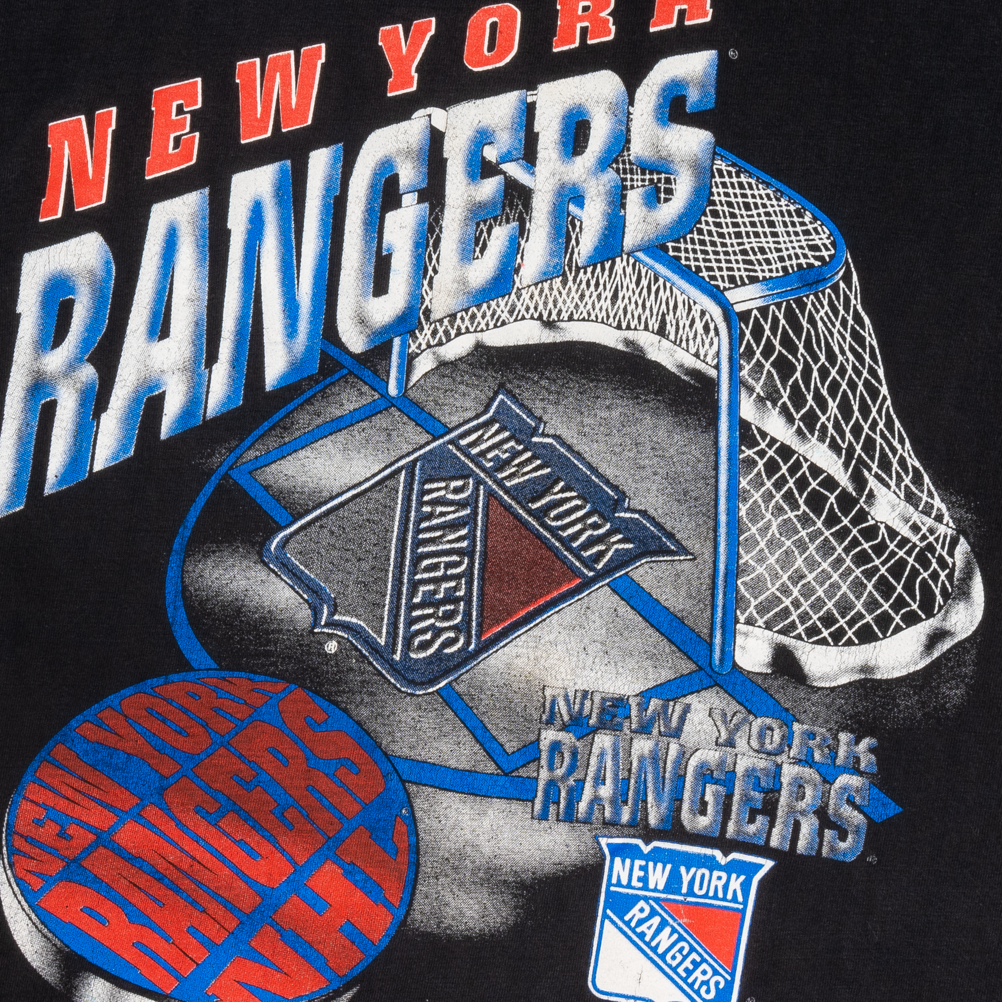 New York Rangers Magic Johnson Ts 1994 NHL Tee Black-PLUS