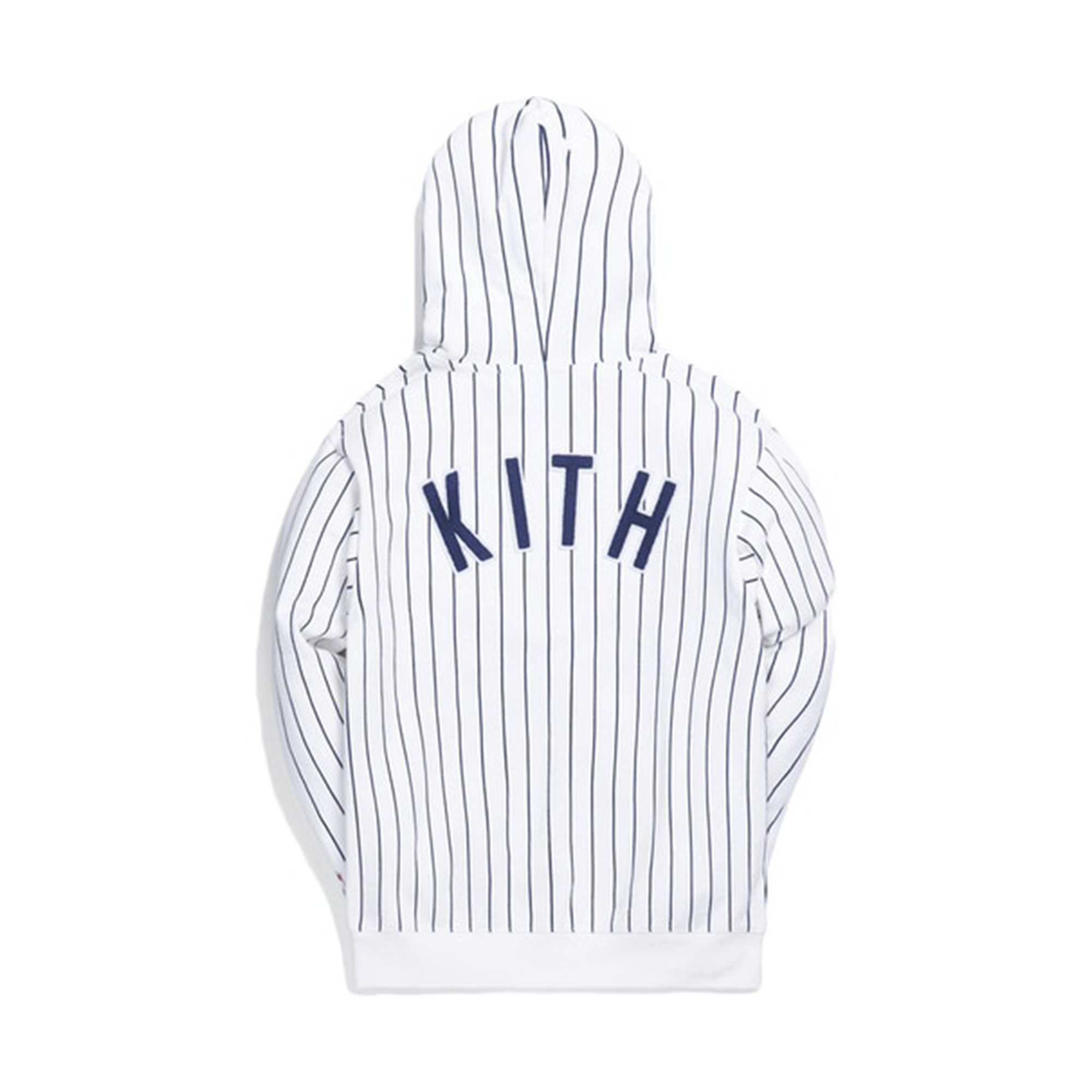 Kith x MLB NY Yankees Striped Hoodie White-PLUS